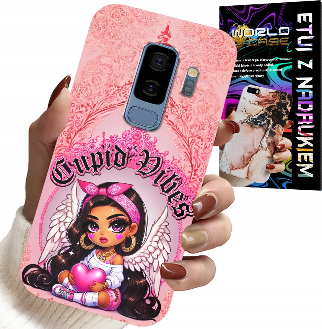 ETUI DO SAMSUNG GALAXY S9 PLUS - CUPID VIBES Z UROCZĄ ANIOŁKIEM PLECKI