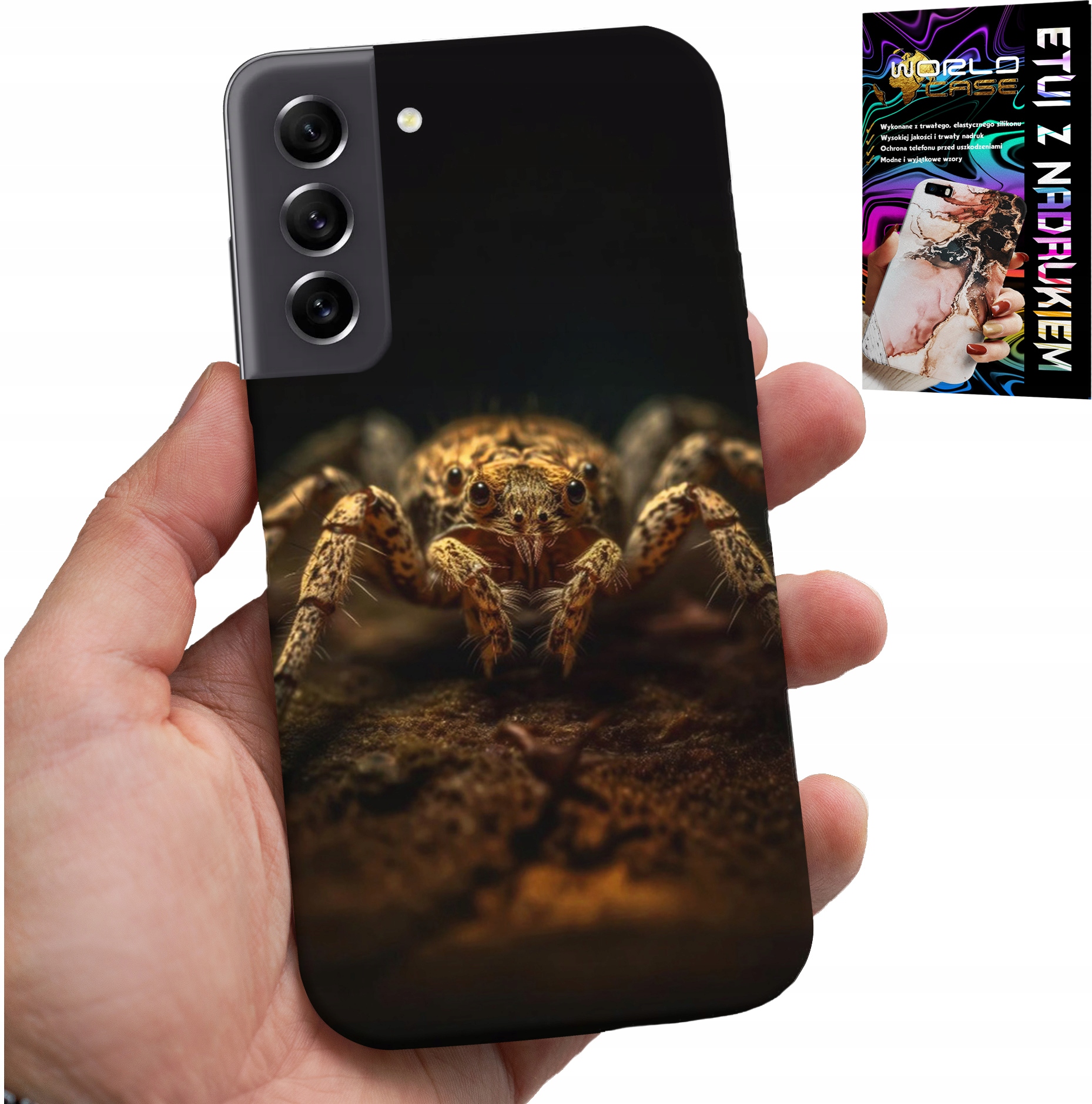 ETUI DO SAMSUNG GALAXY S22 - PAJĄK PTASZNIK PAJĄKI PAJĘCZAKI CASE
