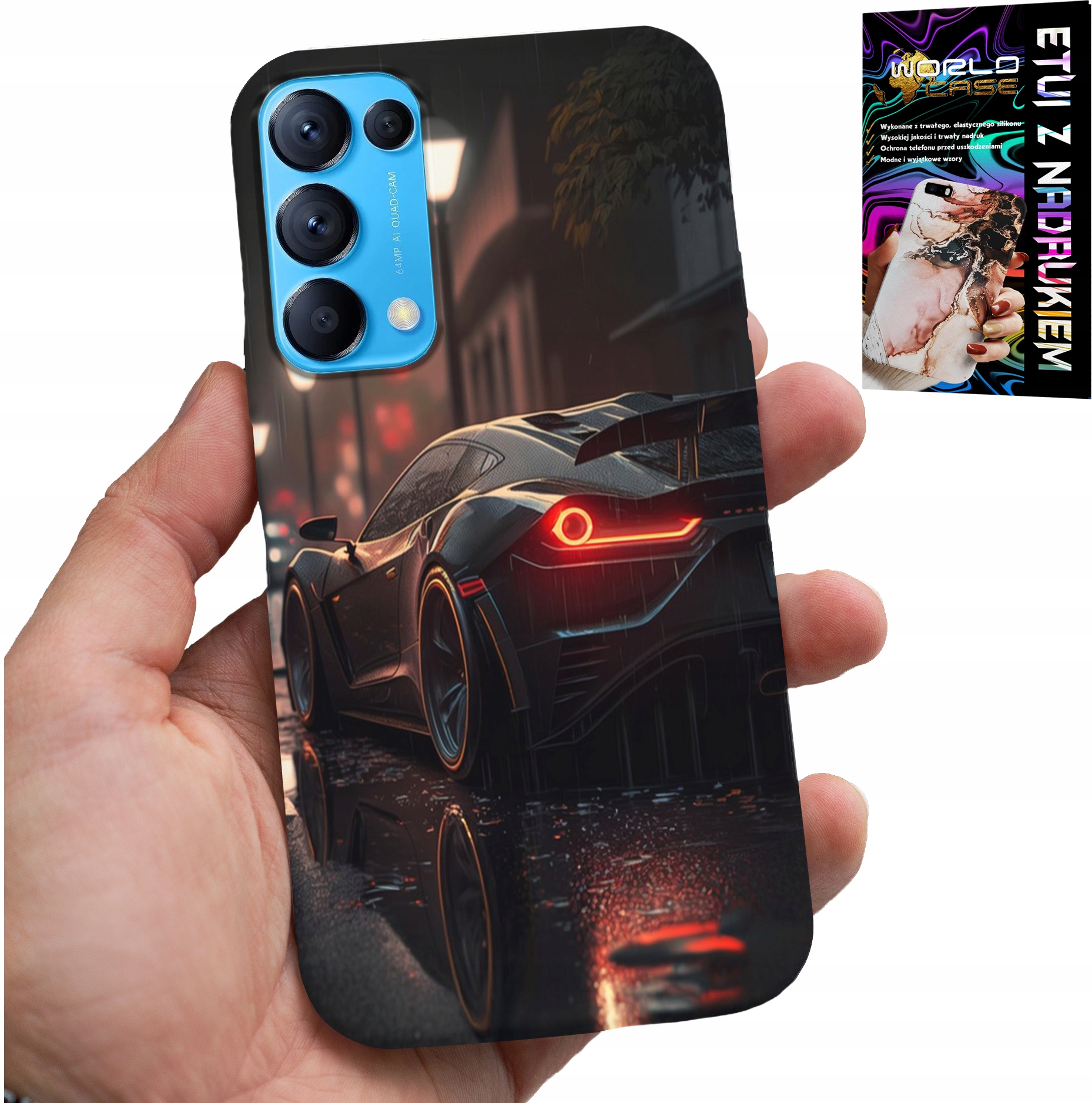 ETUI DO OPPO FIND X3 LITE - SPORTOWE SAMOCHODY MOTORYZACJA FAN SZKŁO