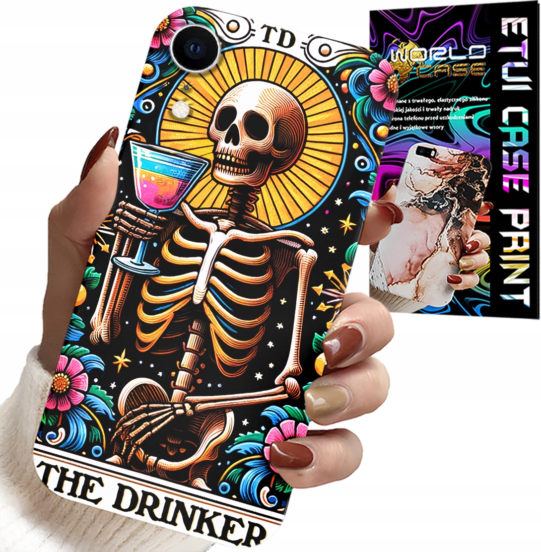 ETUI DO IPHONE XR - THE DRINKER ALKO WINKO DRINK WZORY CASE