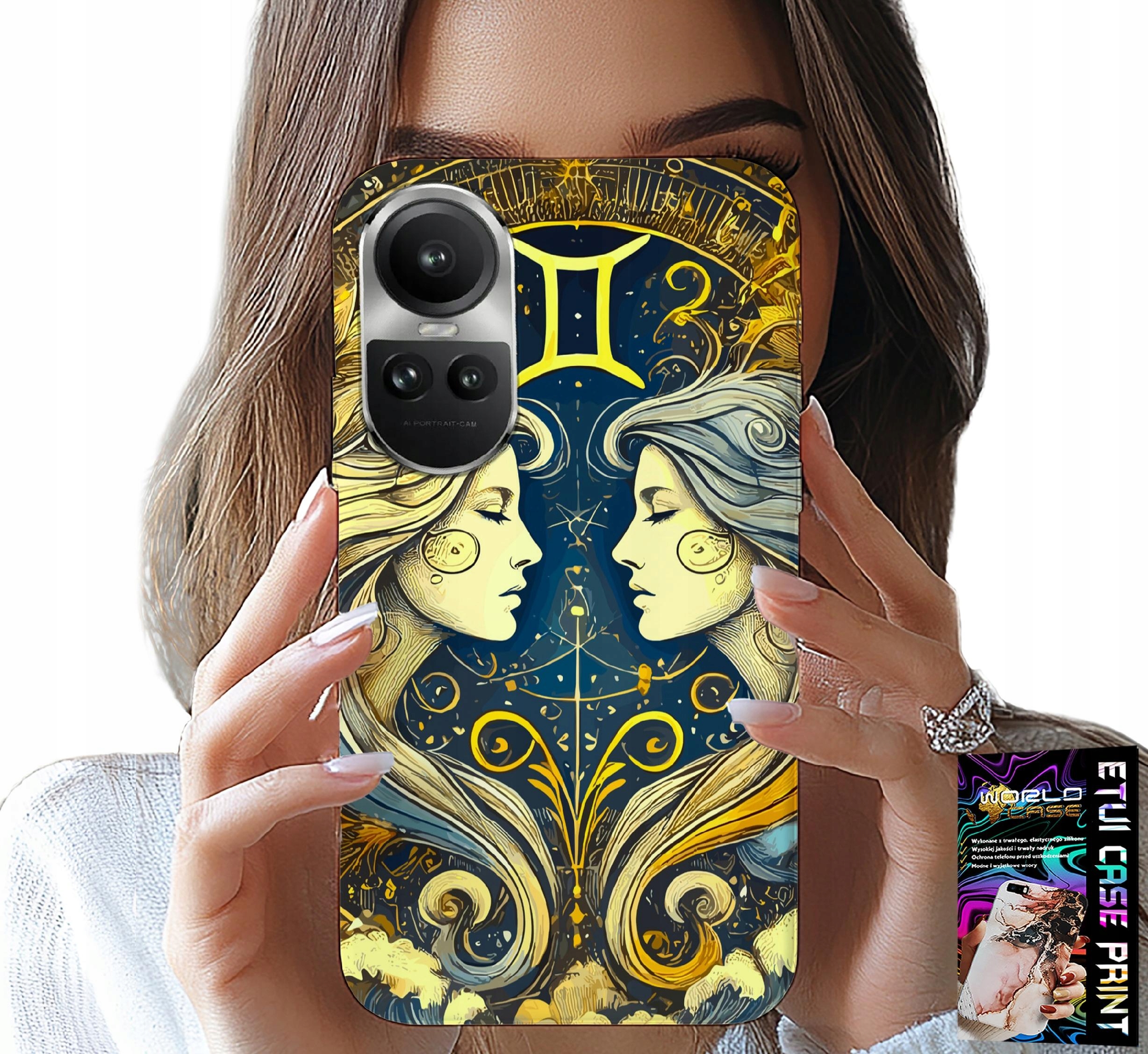 ETUI DO OPPO RENO10 PRO 5G - ZNAK ZODIAKU, BLIŹNIĘTA ASTRONOMIA CASE