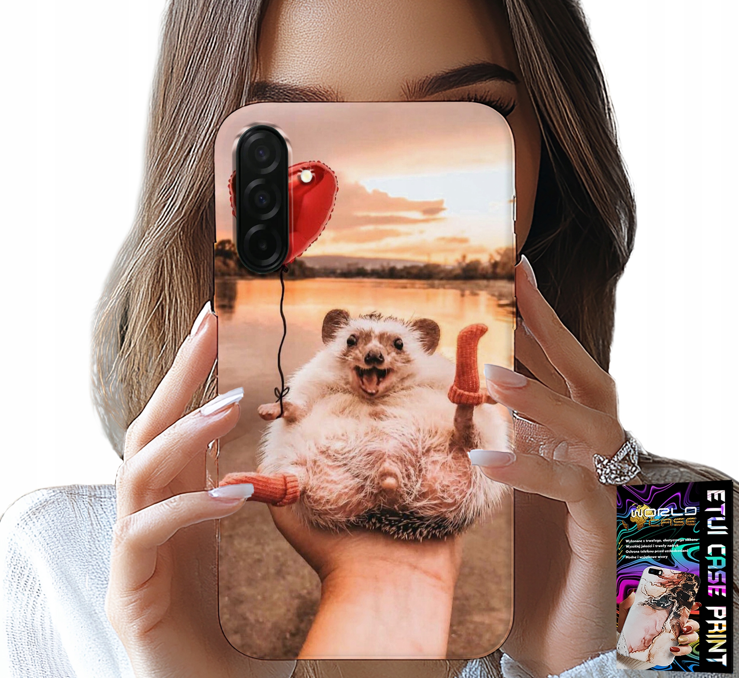 ETUI DO SAMSUNG GALAXY A26 5G - Z NADRUKIEM SŁODKI JEŻYK PIGMEJSKI, CASE