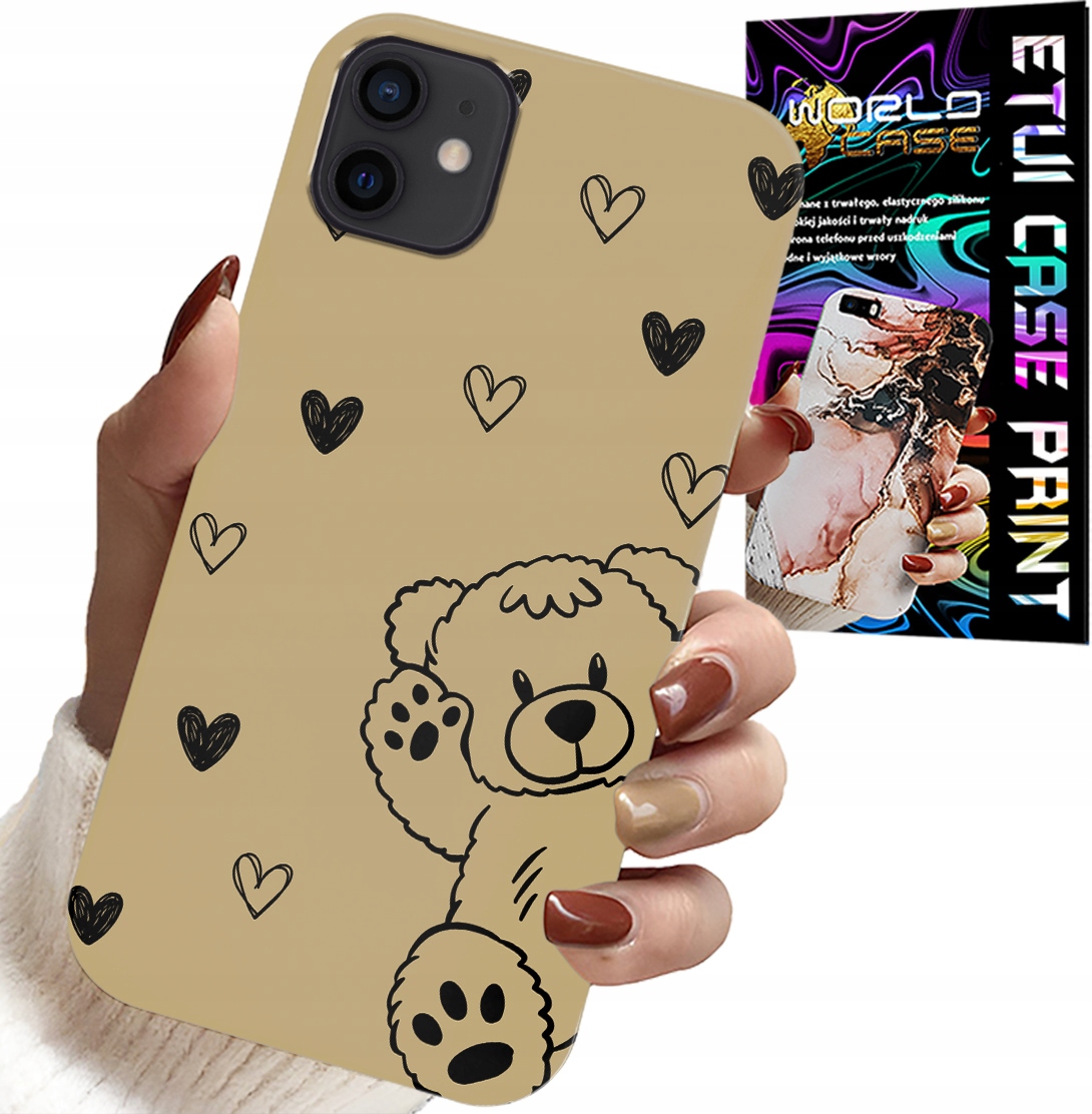 ETUI DO IPHONE 12 MINI - MIŚ PLUSZAK WZORY DLA NAJMŁODSZYCH CASE