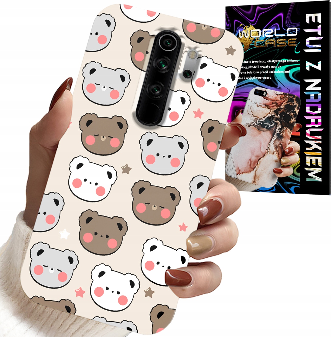 ETUI DO XIAOMI REDMI 9 - MIŚ MISIE WZORY DLA NAJMŁODSZYCH + SZKŁO