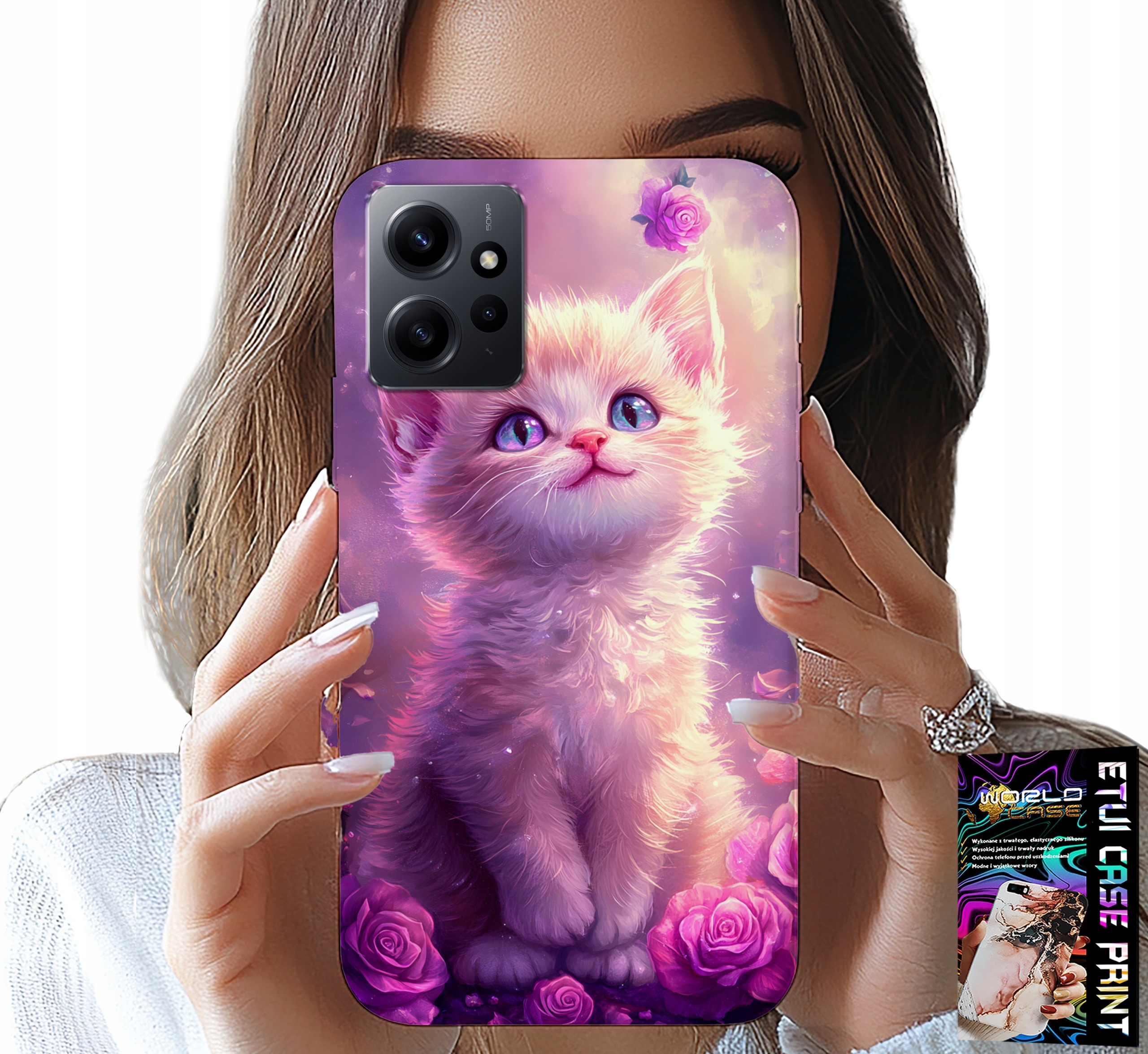 ETUI DO XIAOMI NOTE 12 4G - SŁODKI KOTEK, KOT, WZORY ZE ZWIERZĘTAMI