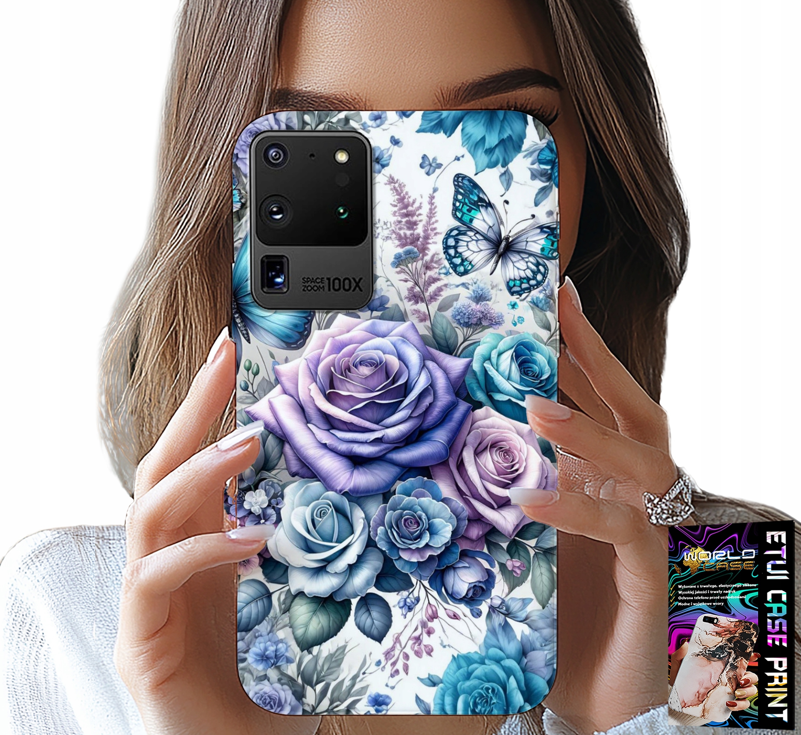 ETUI DO SAMSUNG GALAXY S20 Ultra - KWIECISTE WZORY RÓŻEKWIATKI CASE + FOLIA