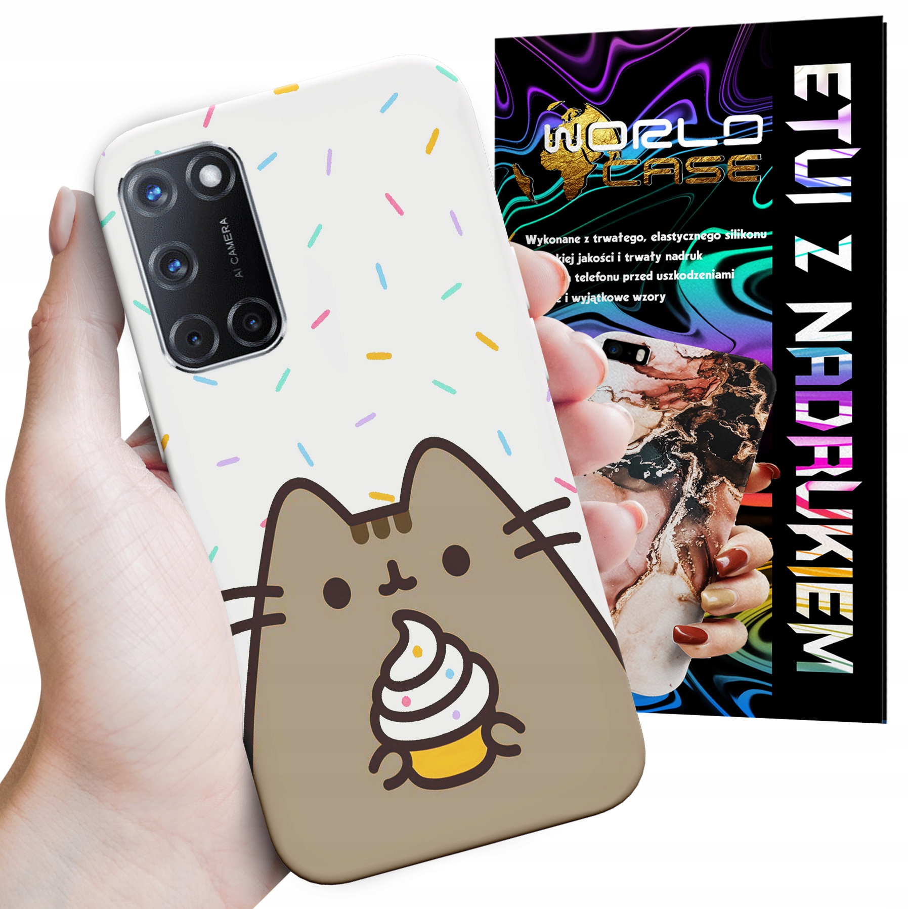 ETUI CASE DO OPPO A52 - SŁODKI KOTEK KOT OBUDOWA PLECKI