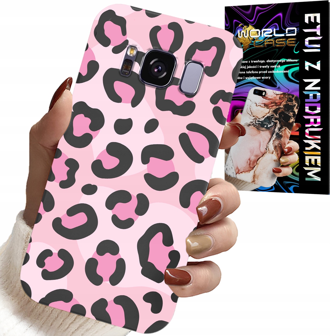 ETUI DO SAMSUNG GALAXY S8 - RÓŻOWA PANTERKA PANTERA KOBIECE WZORY