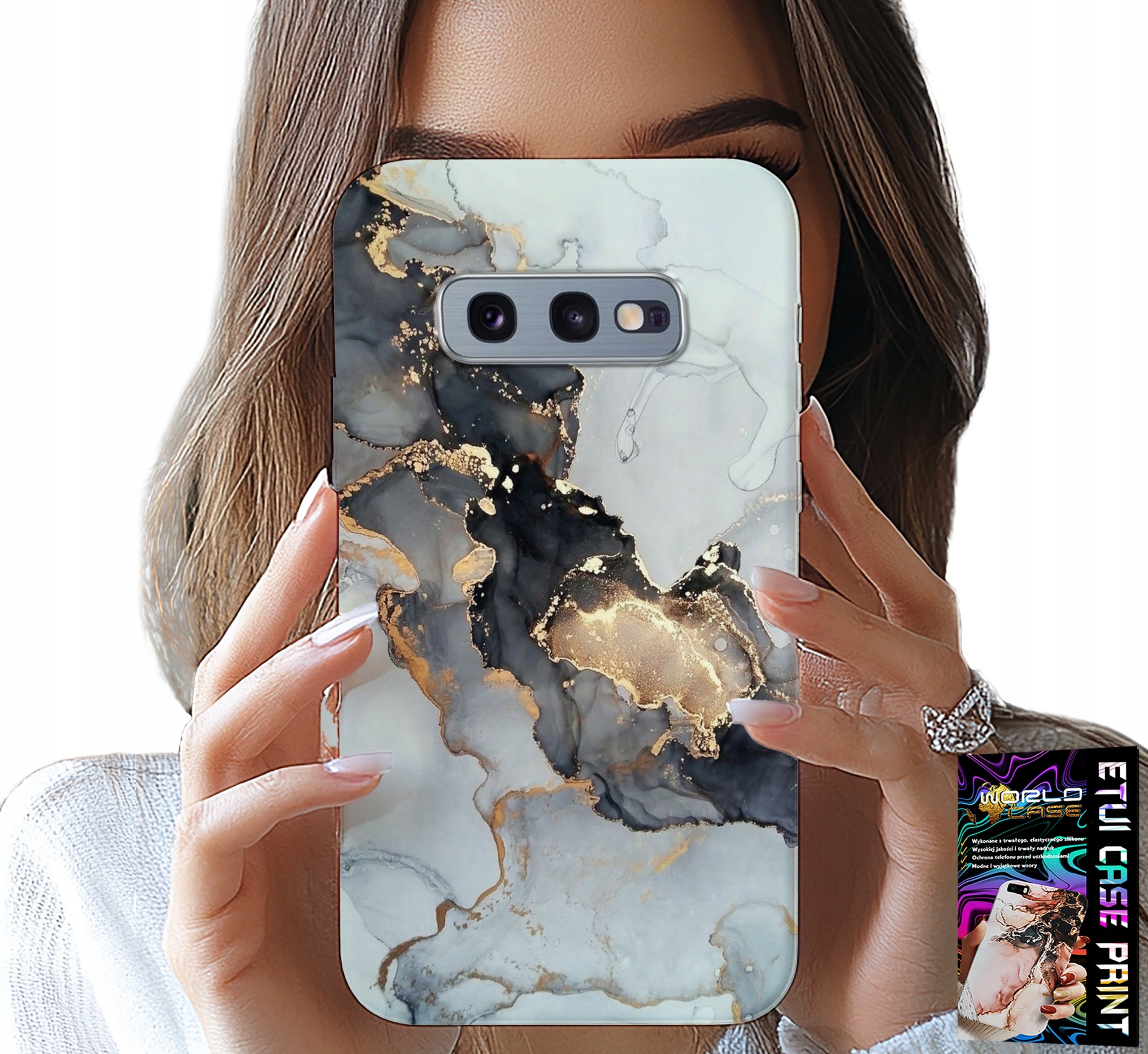 ETUI DO SAMSUNG GALAXY S10E - ELEGANCKI MARMUREK MODNE KOBIECE WZORY