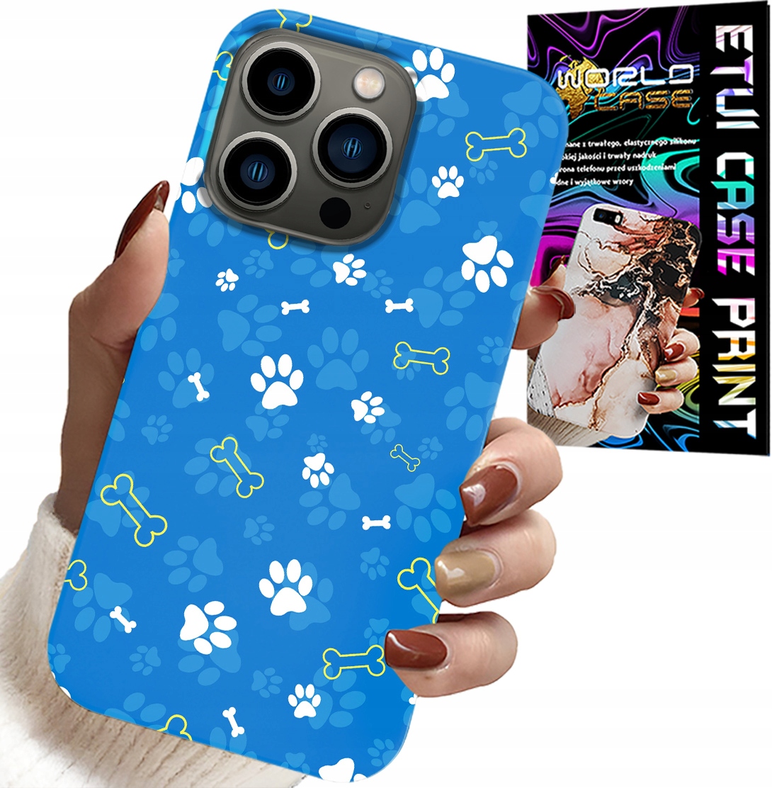 ETUI DO IPHONE 14 PRO MAX - ŁAPKI KOŚCI PIES PATROL WZORY DLA DZIECI