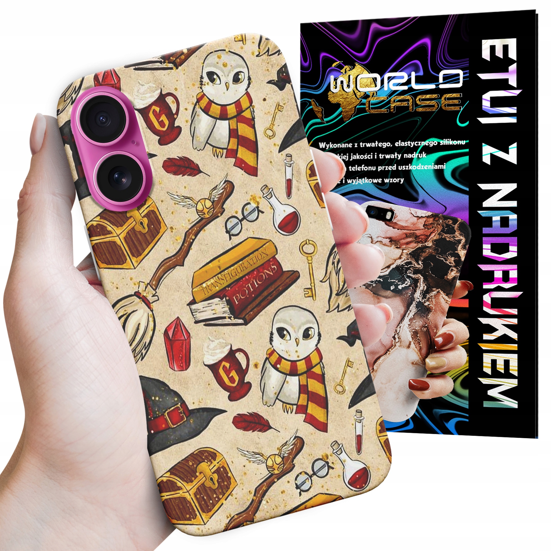 ETUI CASE DO IPHONE 16 - HARRY POTTER WZORY DLA FANÓW ŚWIATA MAGII