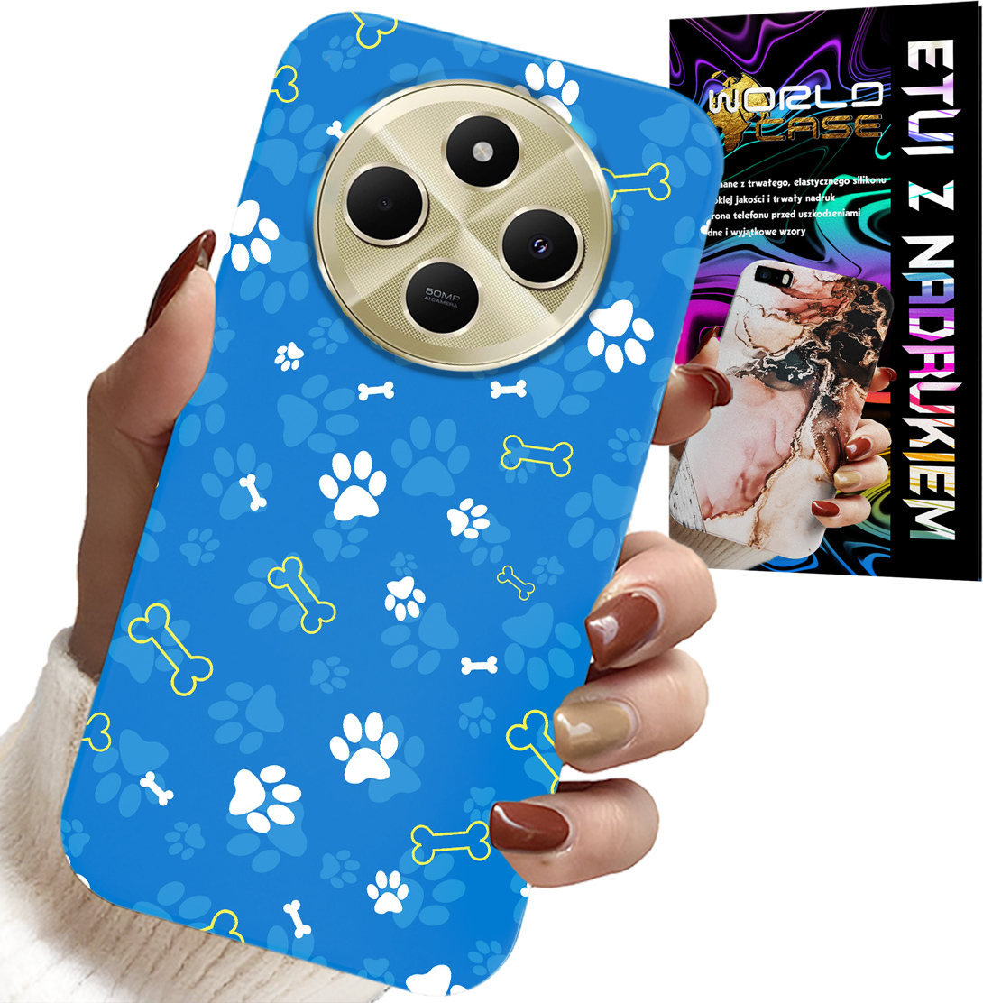 ETUI DO XIAOMI REDMI 14C 4G - ŁAPKI KOŚCI PIES PATROL WZORY DLA DZIECI