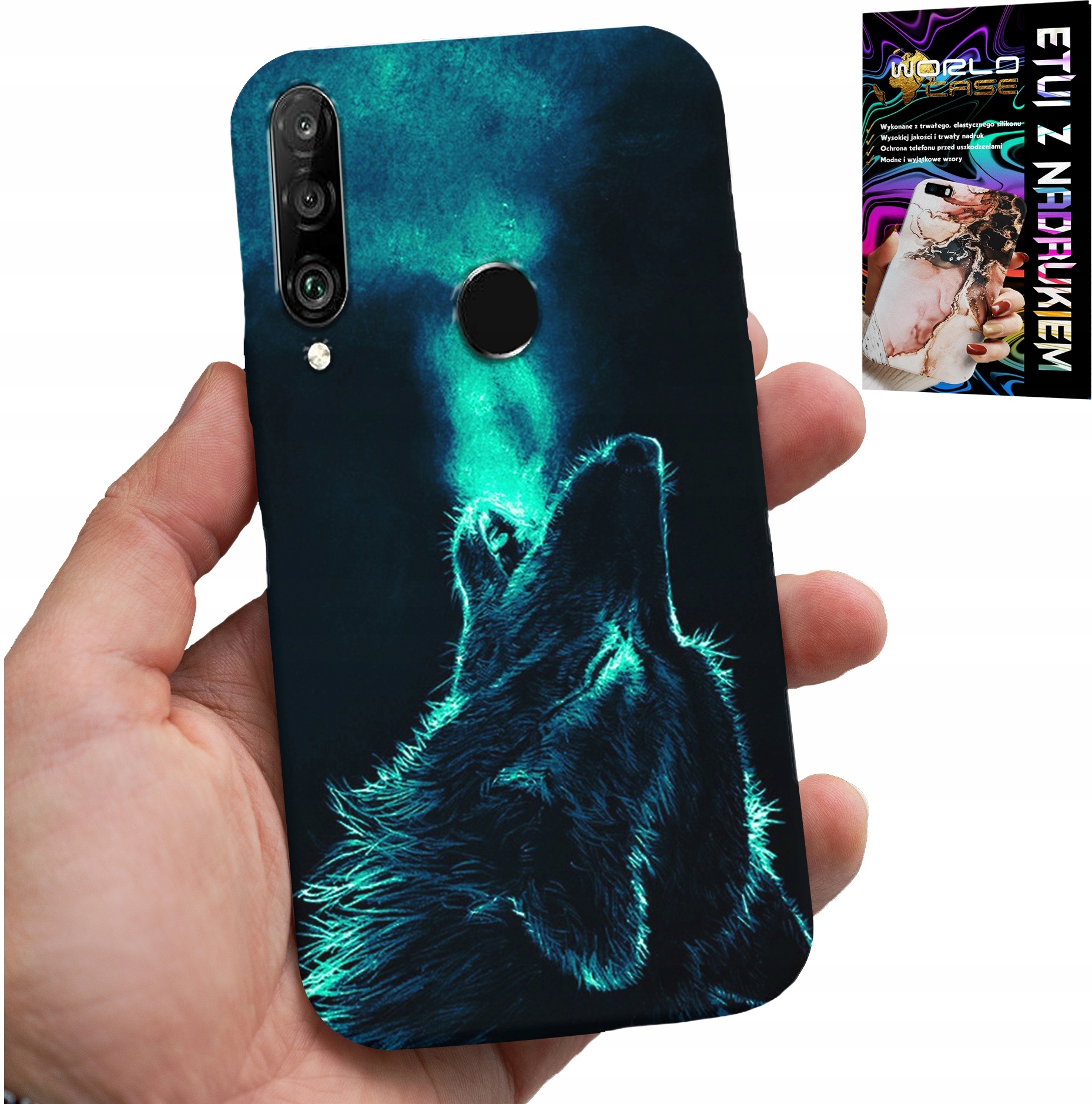 ETUI DO HUAWEI P30 LITE - WILK WILKI WATAHA SUPER WZORY OBUDOWA