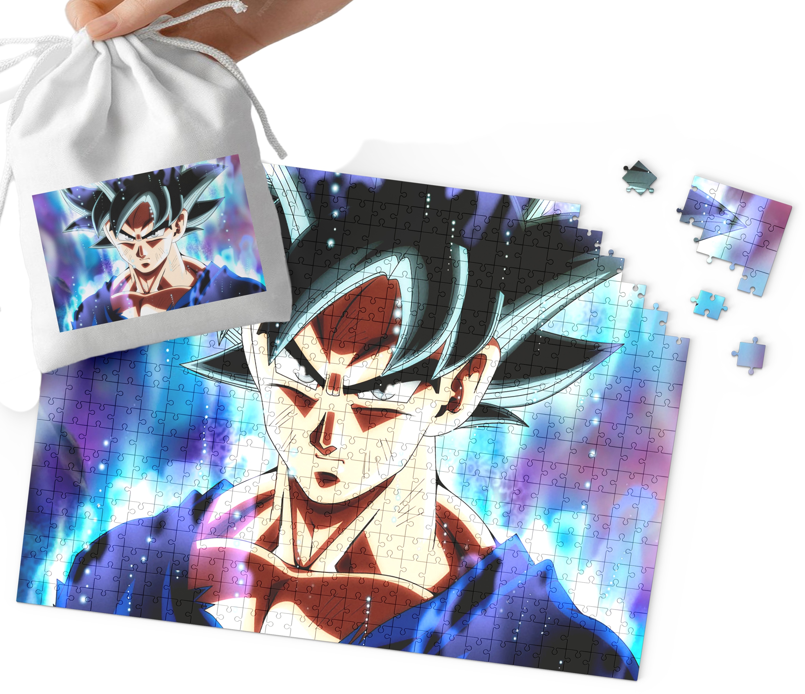 PUZZLE - DRAGON BALL WZORY Z BAJEK I GIER PREZENT DLA DZIECI 96EL +WORECZEK