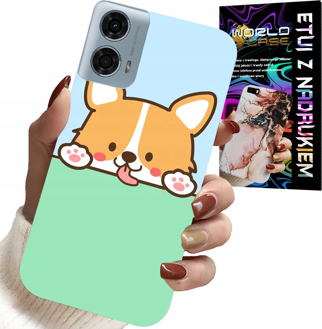 ETUI DO MOTOROLA G34 5G - SŁODKI PIESEK WZORY Z BAJEK POKROWIEC
