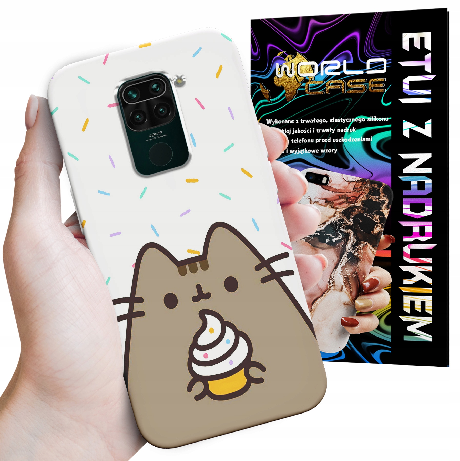 ETUI CASE DO XIAOMI NOTE 9 PRO - SŁODKI KOTEK KOT OBUDOWA PLECKI