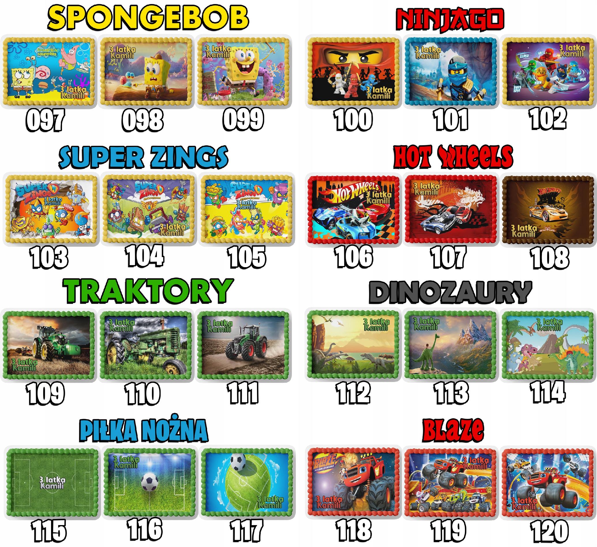 PROSTOKĄTNY OPŁATEK NA TORT A4 20x29CM - PSI PATROL BAJKA + IMIĘ