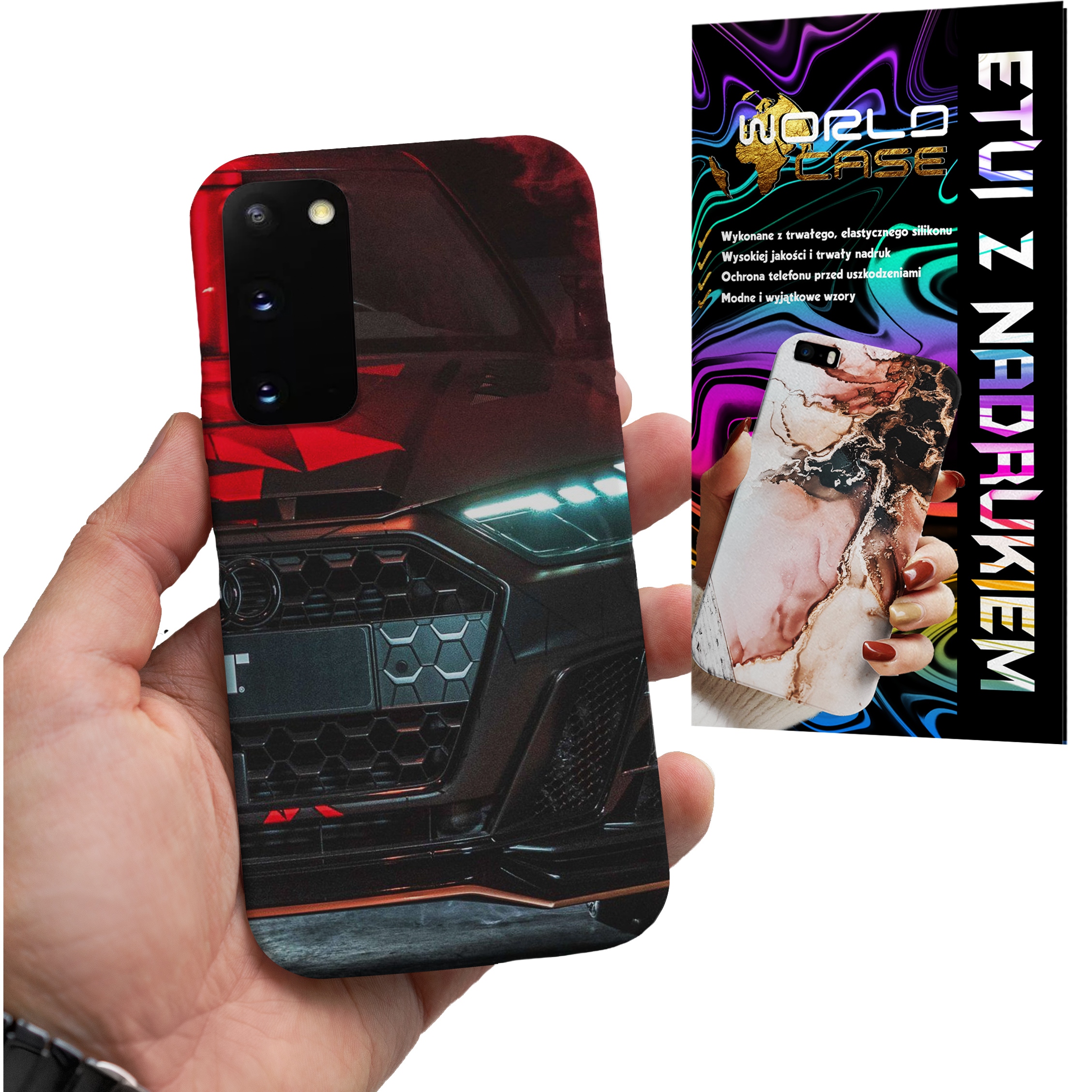 ETUI CASE DO SAMSUNG S21 FE - AUDI AUTO FAN WZORY MERCEDES ITP