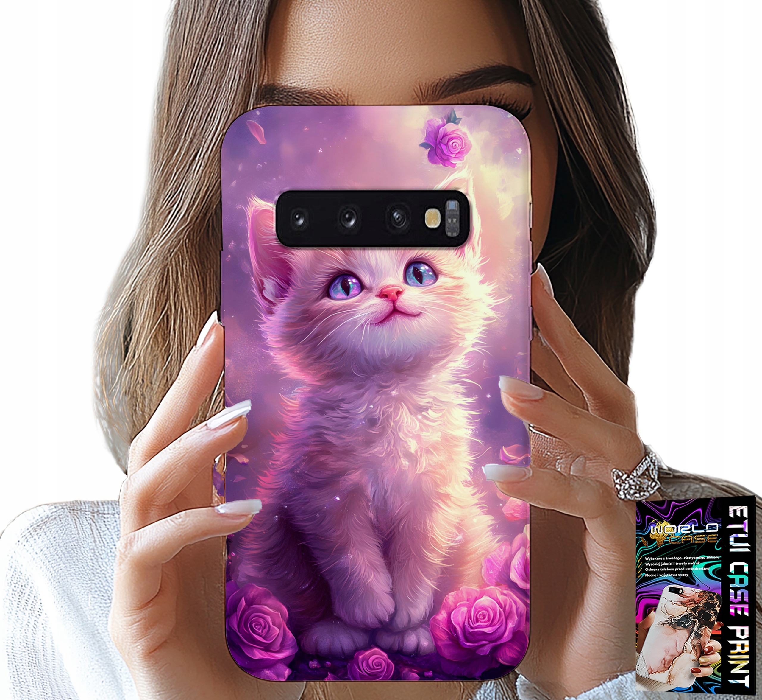 ETUI DO SAMSUNG GALAXY S10 PLUS - SŁODKI KOTEK, KOT, WZORY ZE ZWIERZĘTAMI