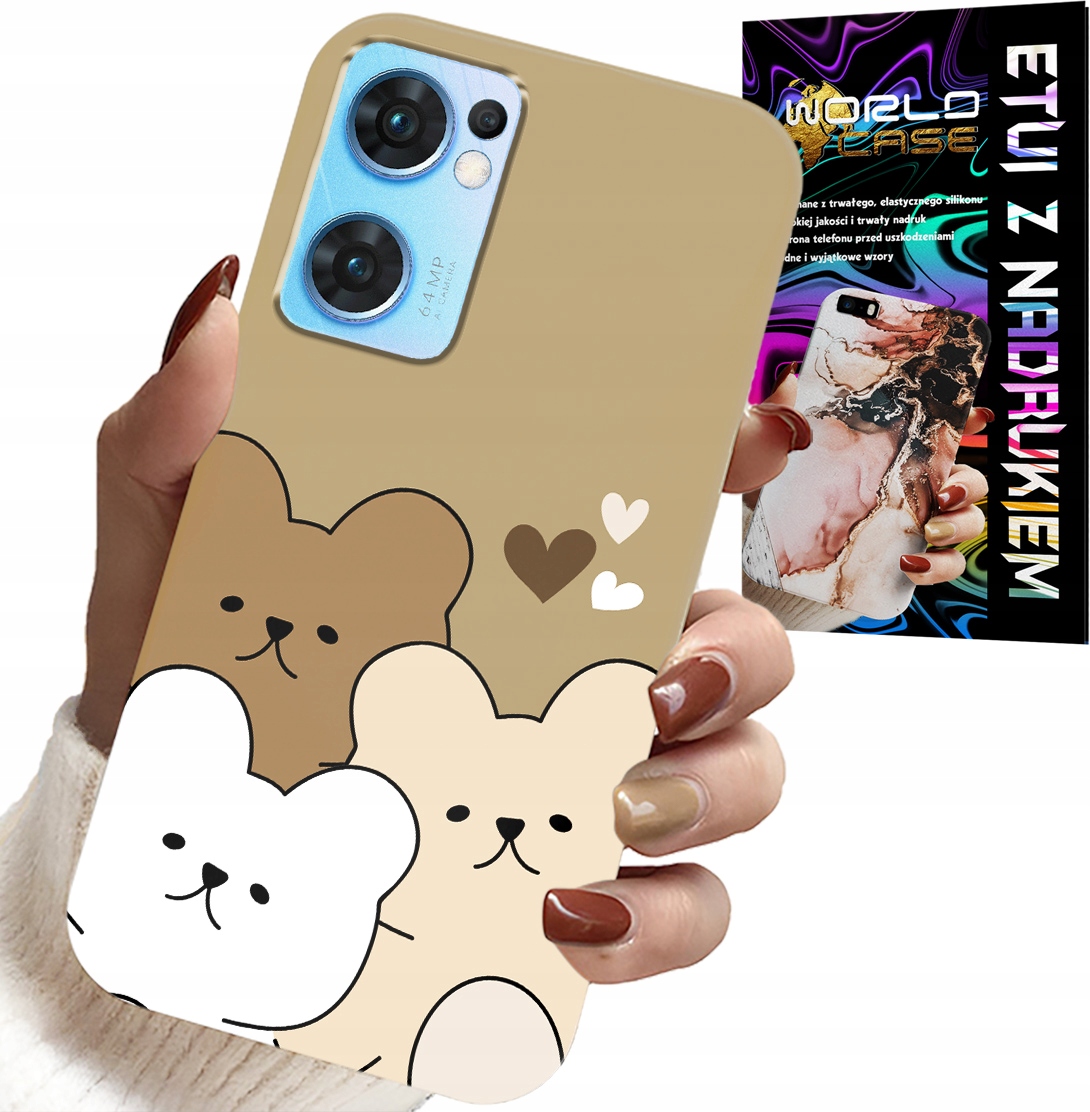 ETUI DO OPPO RENO7 5G - MIŚ, MISIE WZORY DLA NAJMŁODSZYCH DZIECI