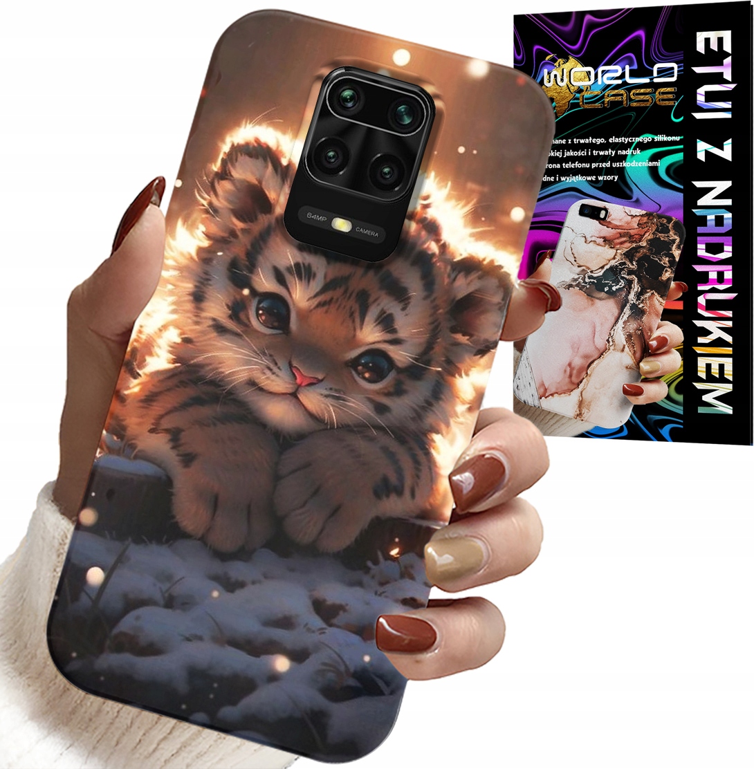 ETUI DO XIAOMI NOTE 9 PRO / 9S - Z NADRUKIEM SŁODKI TYGRYSEK OBUDOWA CASE