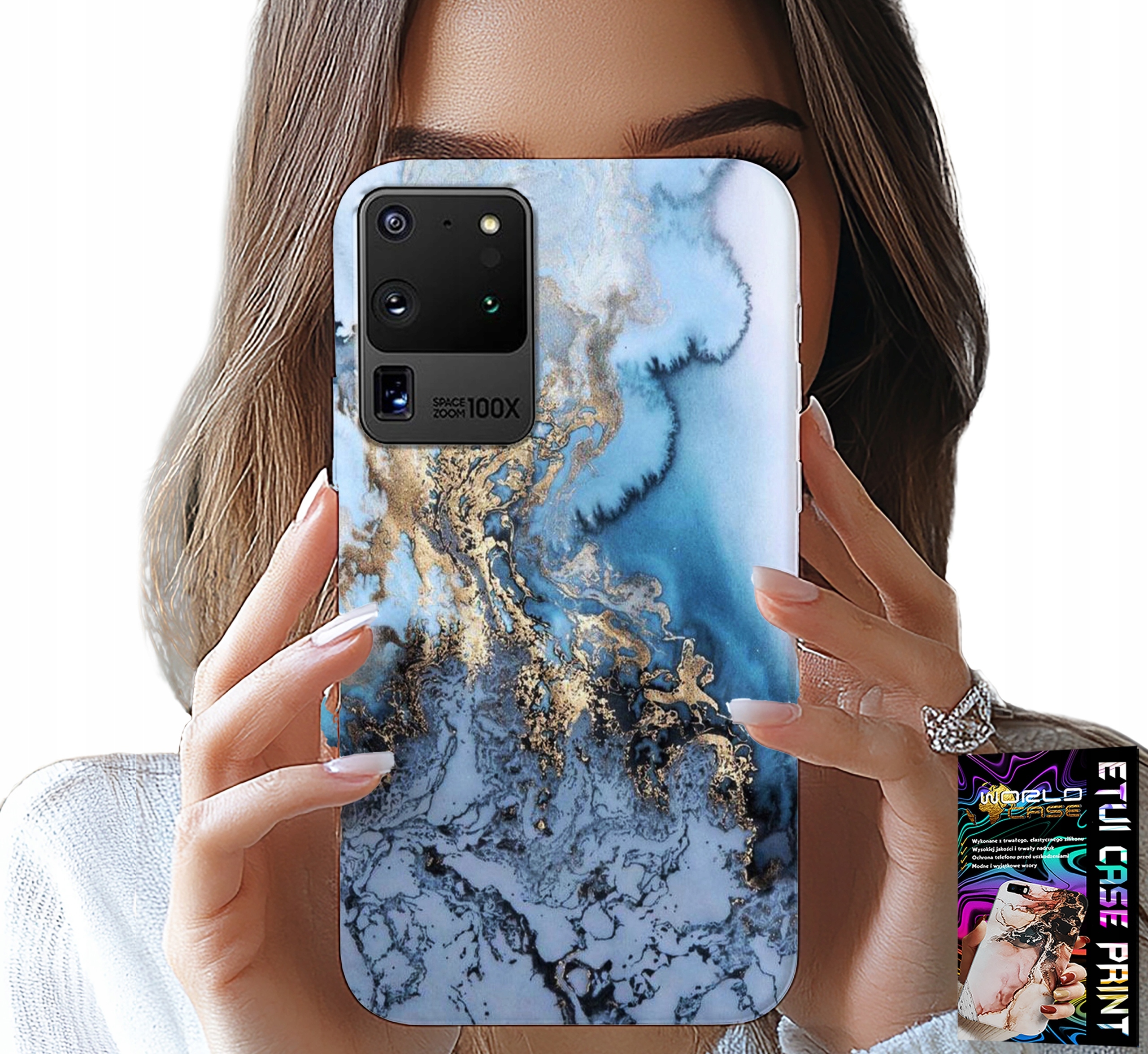 ETUI DO SAMSUNG GALAXY S20 Ultra - MARMUREK MARMURKI DAMSKIE WZORY +FOLIA