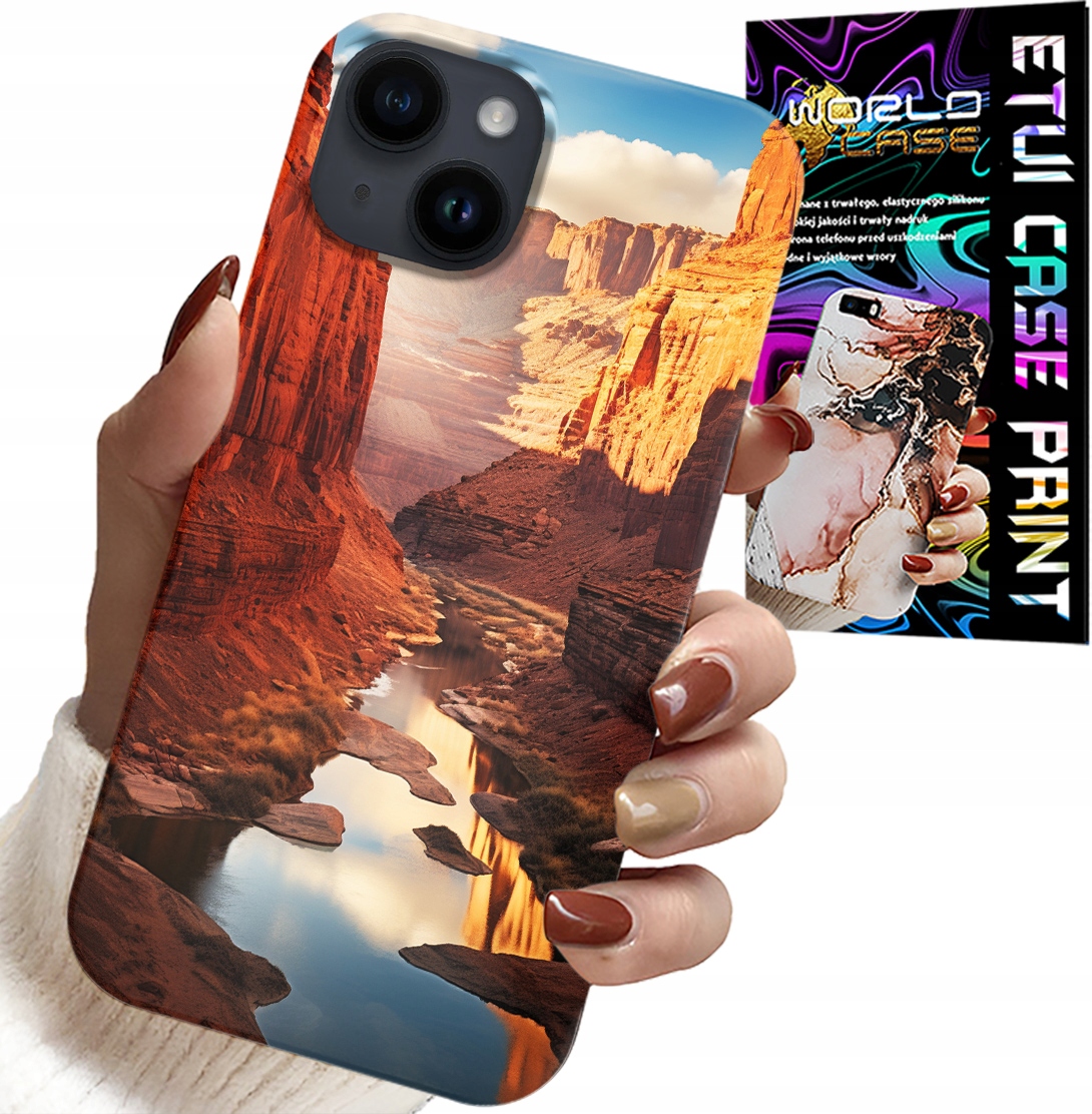 ETUI DO IPHONE 14 PLUS - WIELKI KANION PUSTYNIA PIĘKNE WZORY CASE