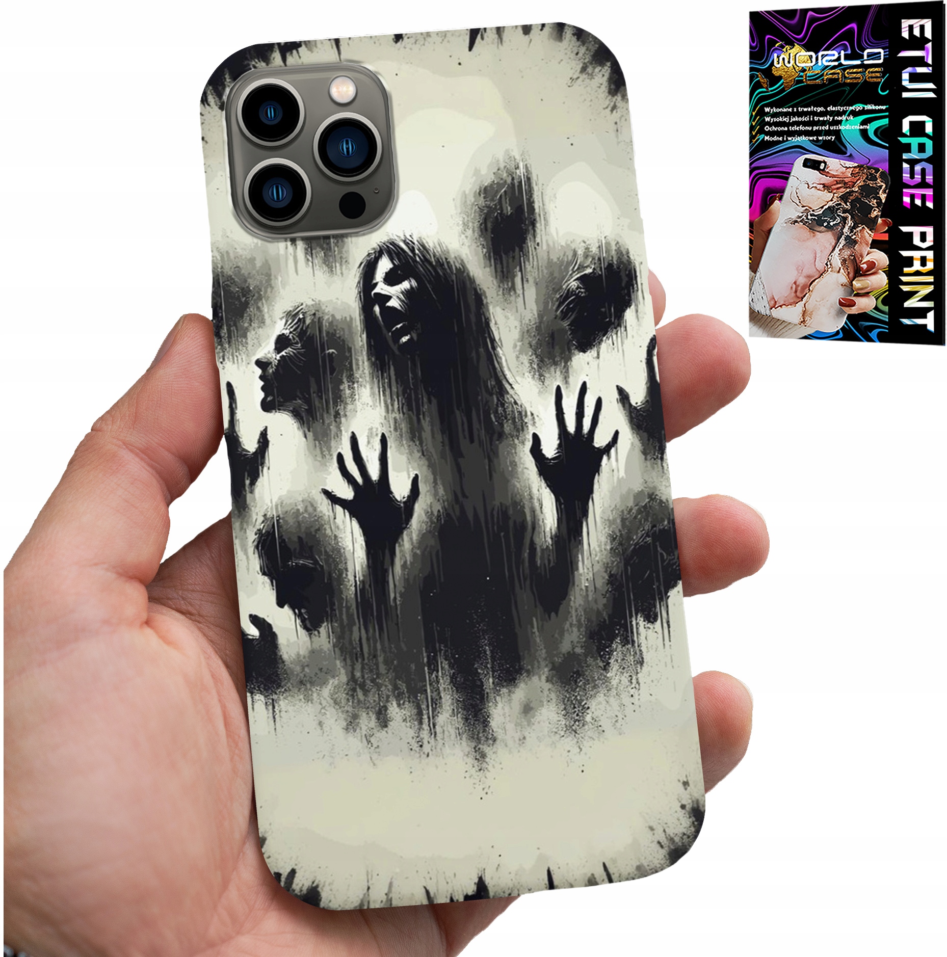 ETUI DO IPHONE 13 PRO MAX - ŻYWE TRUPY THE WALKING DEAD ZOMBI +SZKŁO