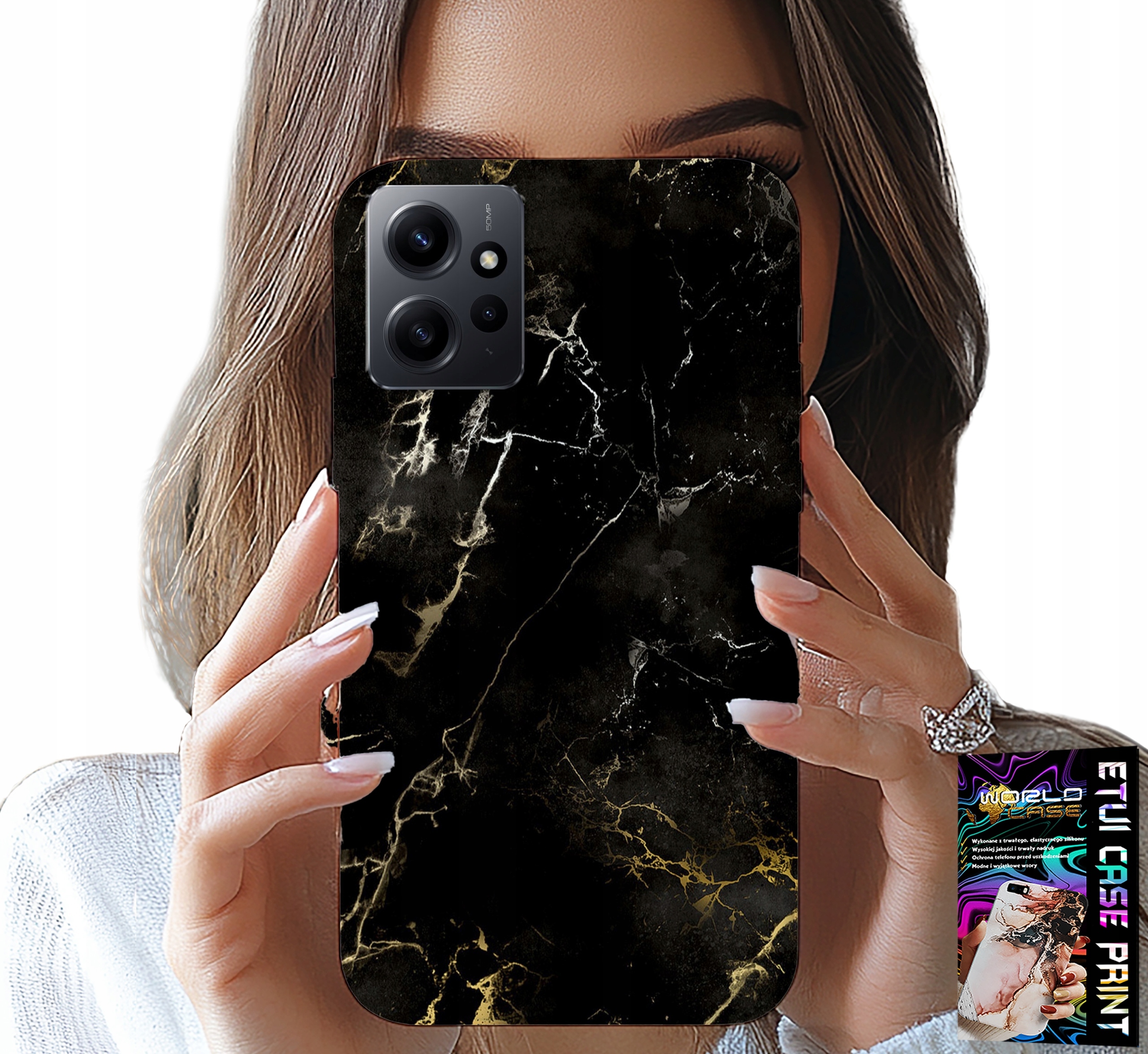 ETUI DO XIAOMI NOTE 12 4G - KAMIENNE ELEGANCKIE WZORY FUTERAŁ CASE