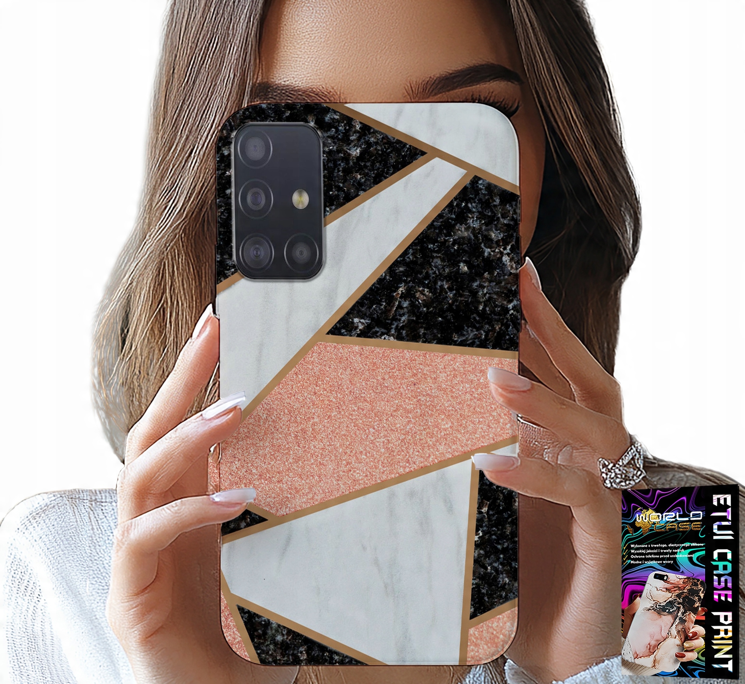 ETUI DO SAMSUNG GALAXY A71 - ELEGANCKIE MODNE WZORY CASE + SZKŁO