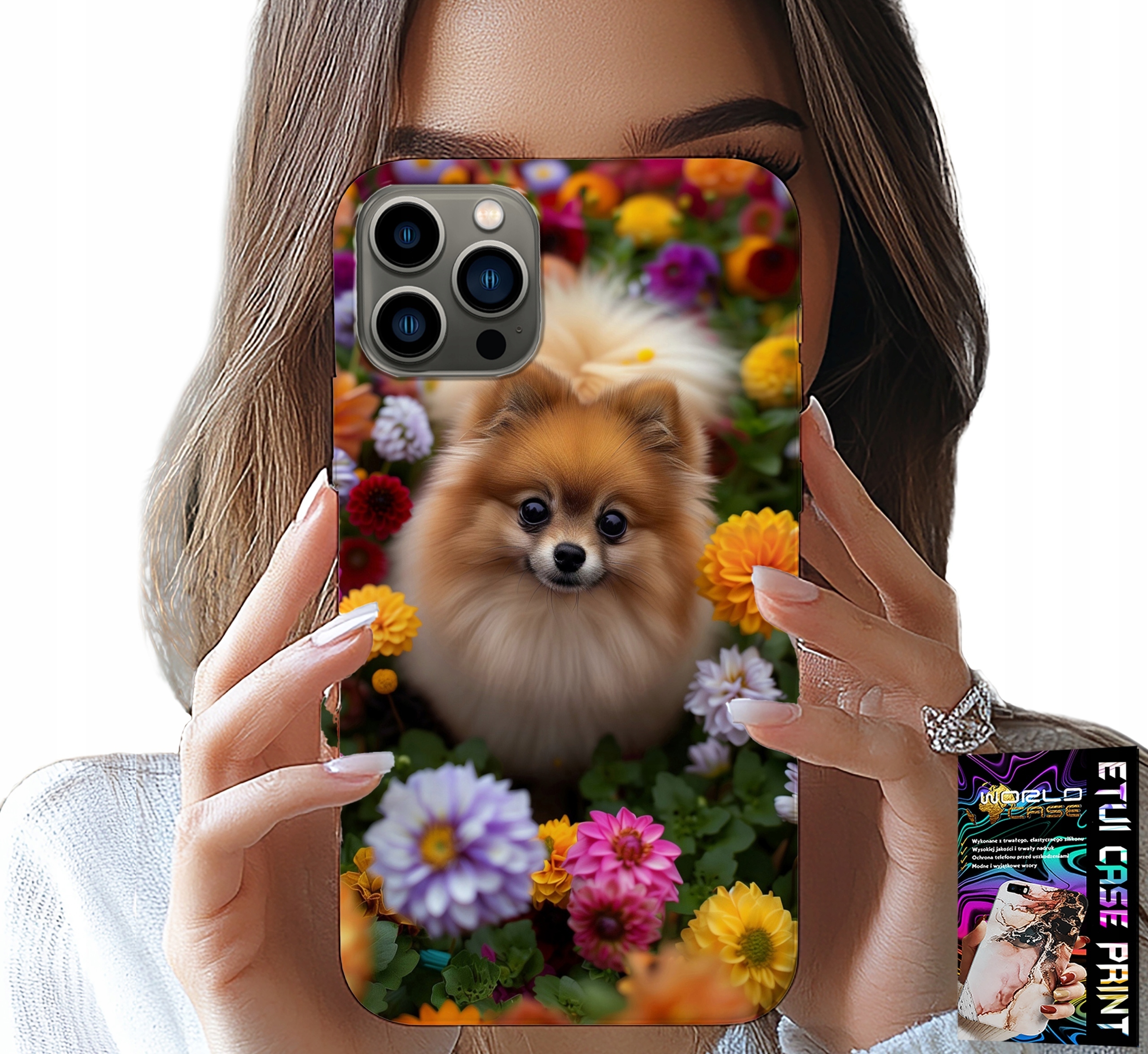 ETUI DO IPHONE 11 PRO MAX - SŁODKI PIESEK, POMERANIAN CASE + SZKŁO