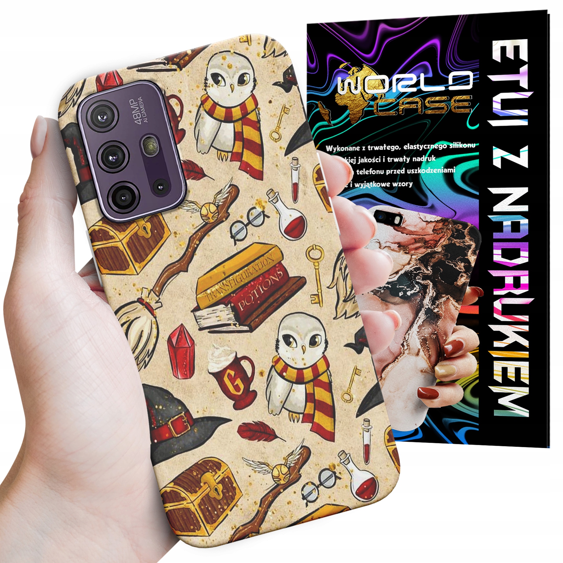 ETUI CASE DO MOTOROLA MOTO G10 POWER - WZORY DLA FANÓW ŚWIATA MAGII