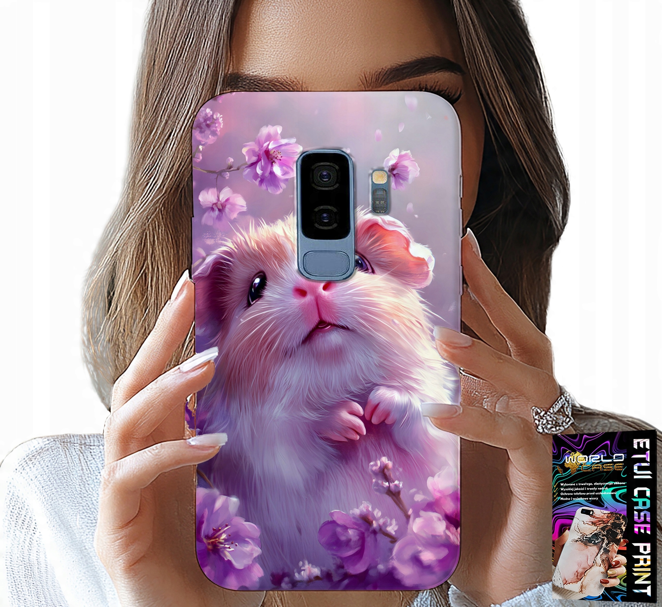 ETUI DO SAMSUNG GALAXY S9 PLUS - SŁODKI CHOMIK, GRYZONIE WZORY DLA DZIECI