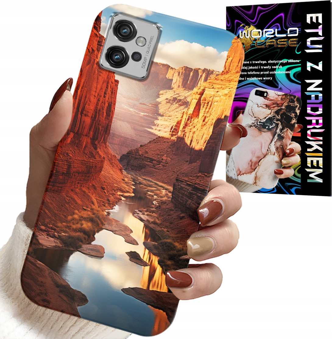 ETUI DO MOTOROLA G32 - WIELKI KANION PUSTYNIA PIĘKNE WZORY CASE