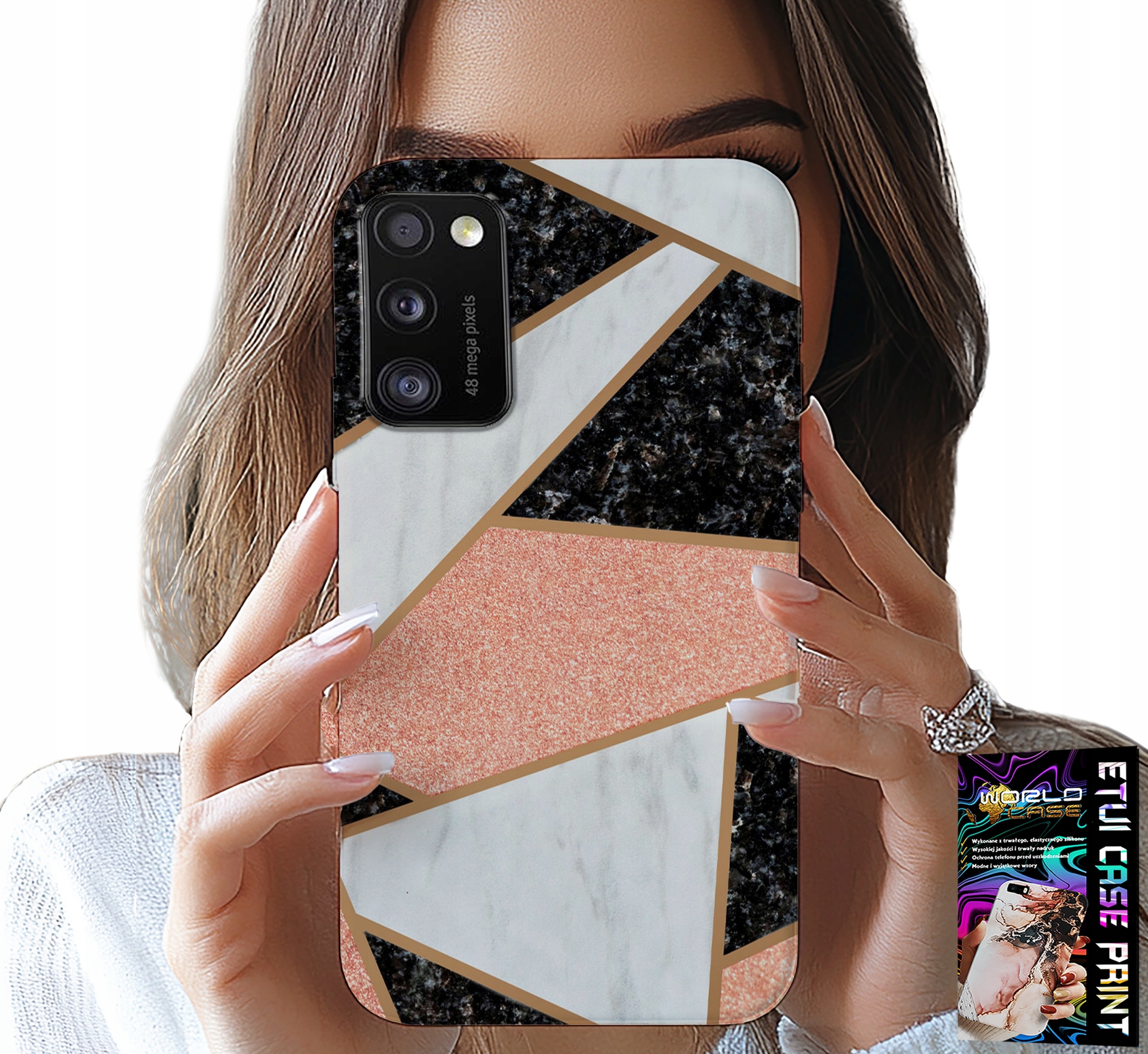 ETUI DO XIAOMI POCO M3 - ELEGANCKIE MODNE WZORY CASE + SZKŁO