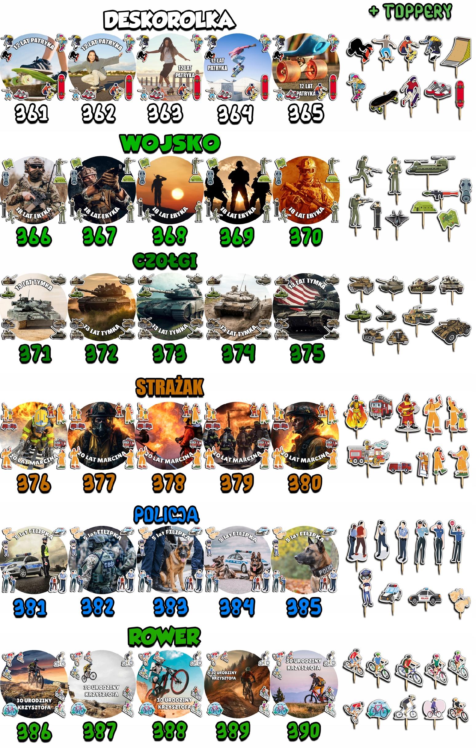 ZESTAW OPŁATEK NA TORT 20CM + TOPPERY PAPIEROWE - KITTY KOTEK 15CM 18CM