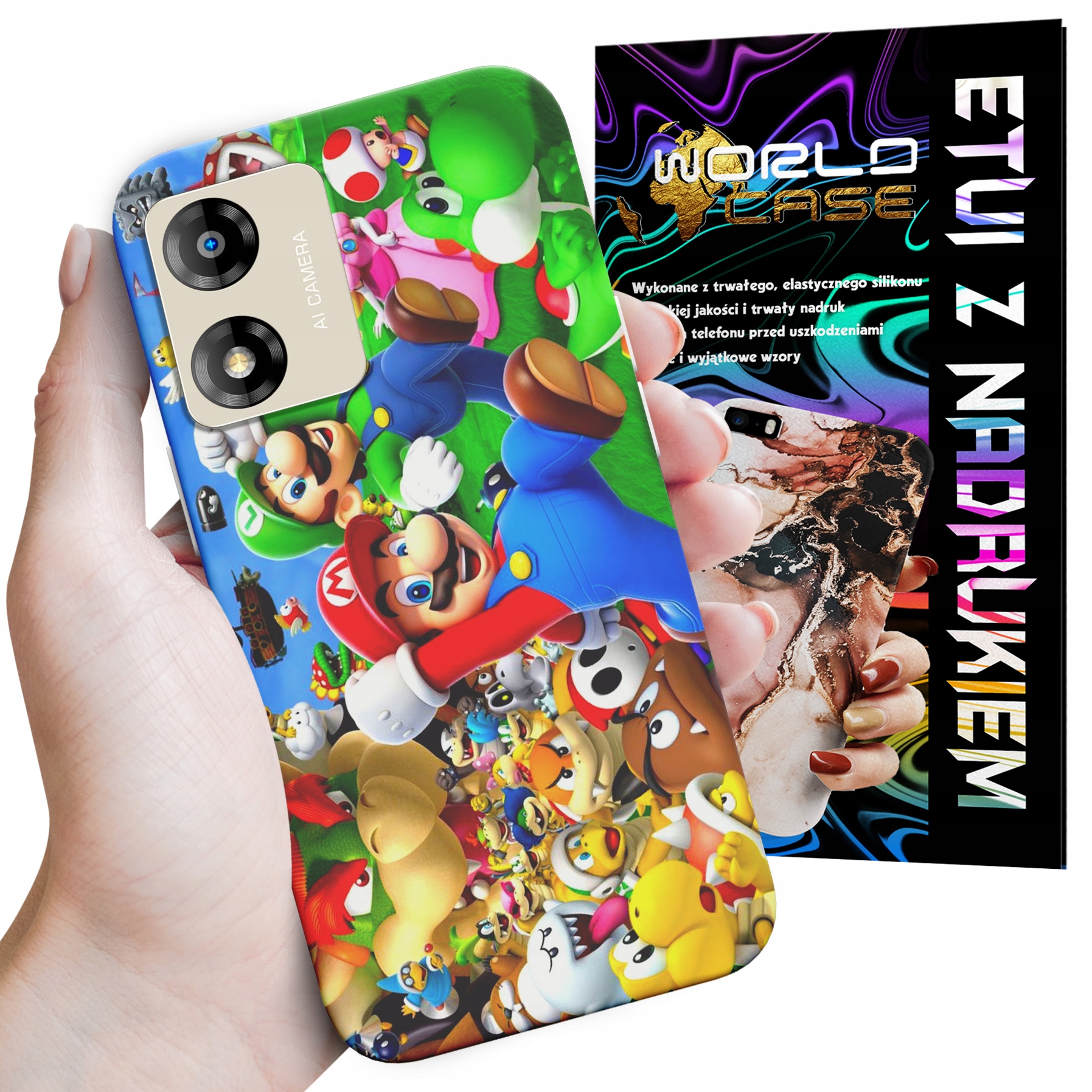 ETUI CASE DO MOTOROLA MOTO E13 - SUPER MARIO BROS BAJKI WZORY WYBÓR