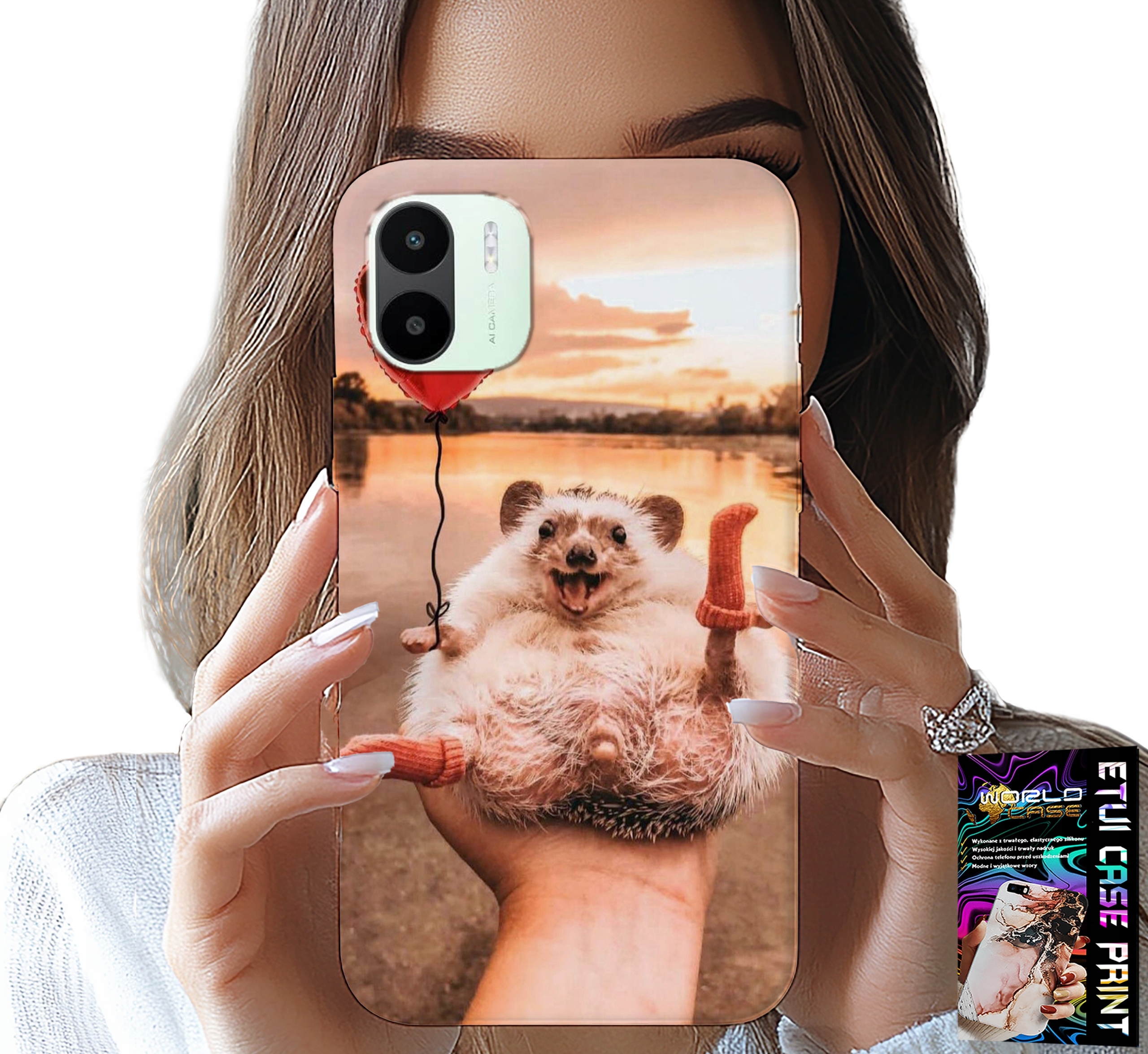 ETUI DO XIAOMI REDMI A1 - Z NADRUKIEM SŁODKI JEŻYK PIGMEJSKI, CASE