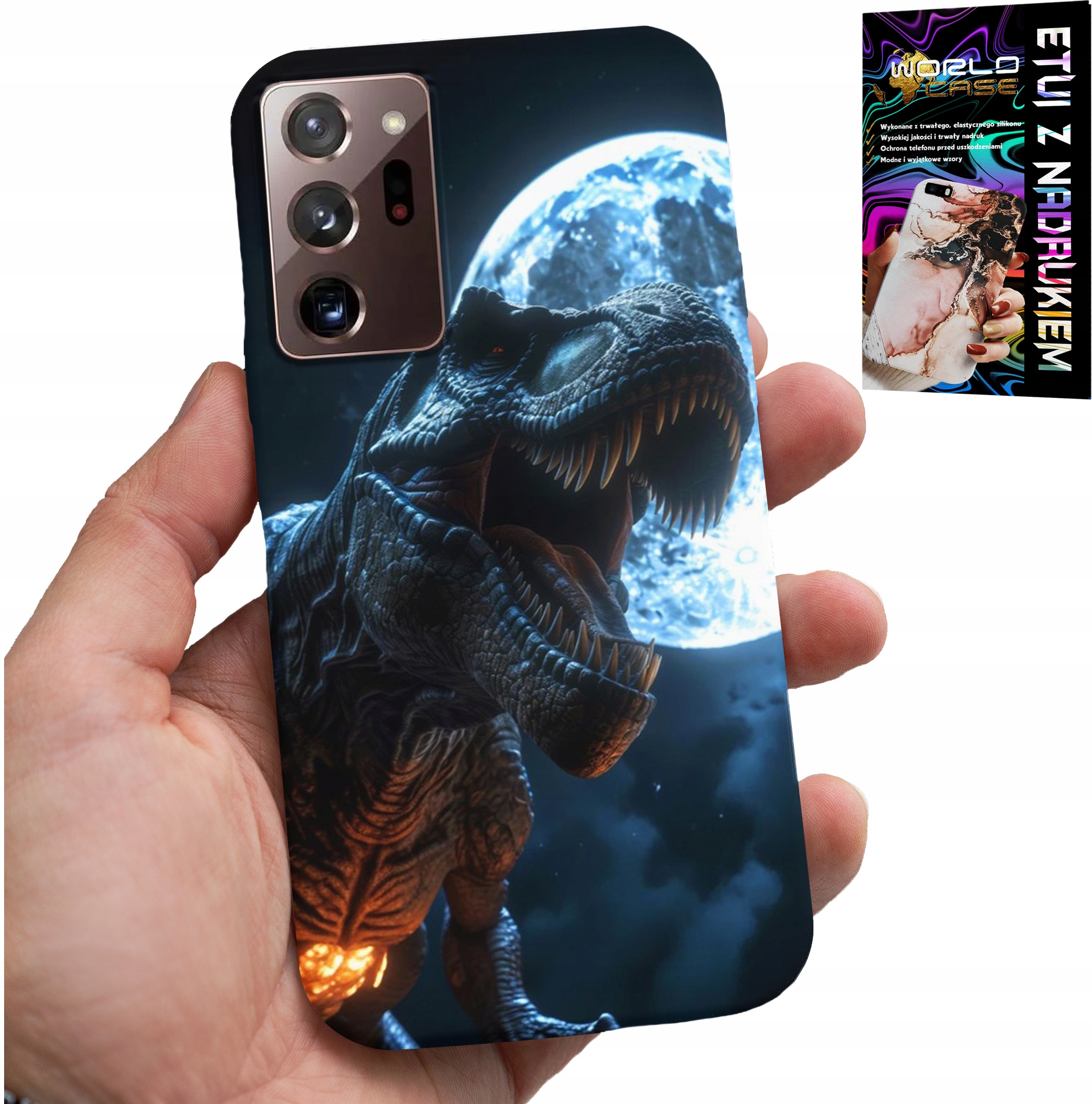 ETUI DO SAMSUNG NOTE 20 ULTRA - DINO DINOZAUR TYRANOZAUR POKROWIEC CASE