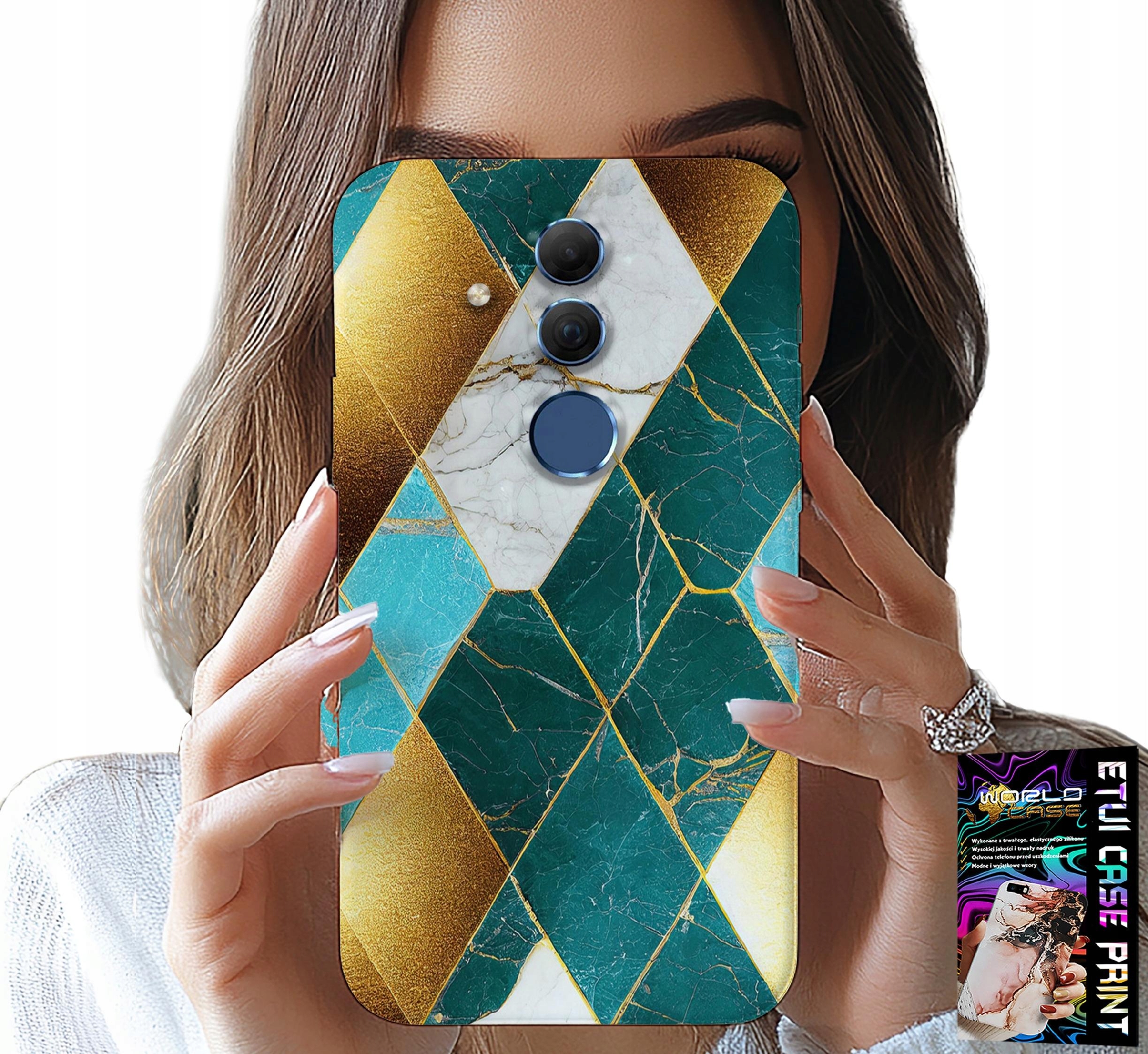 ETUI DO HUAWEI MATE 20 LITE - ELEGANCKIE MODNE WZORY CASE + FOLIA
