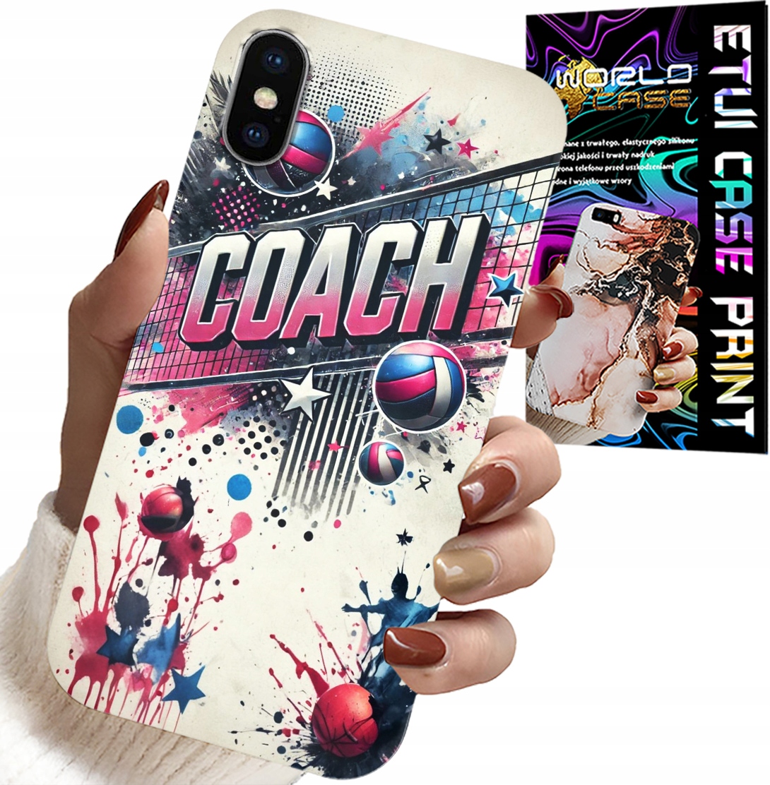 ETUI DO IPHONE X / XS - SIATKÓWKA COACH SIATKA OBUDOWA, PLECKI
