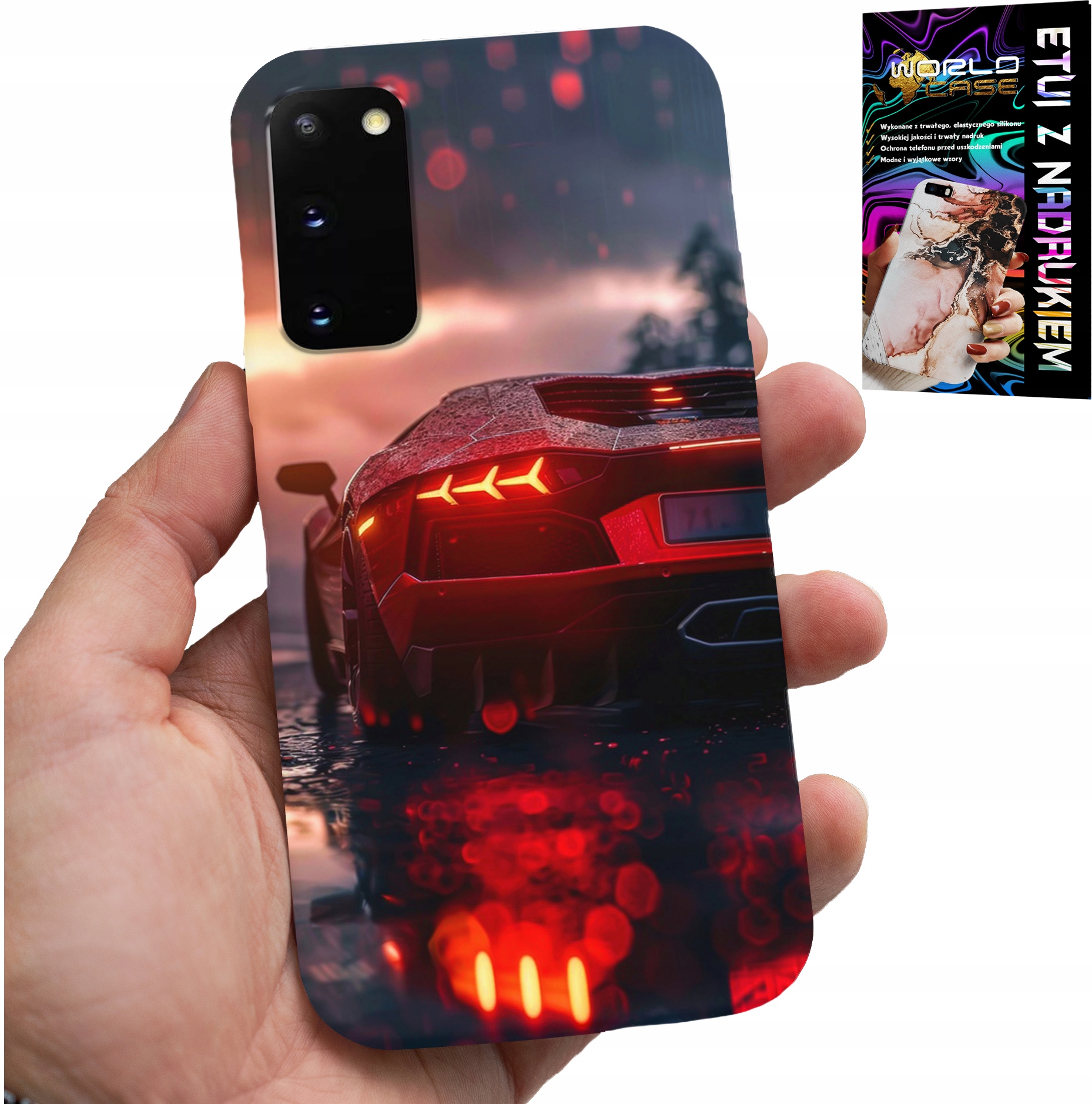 ETUI DO SAMSUNG GALAXY S20 - LUKSUSOWE SAMOCHODY, MEGA WZORY, OBUDOWA