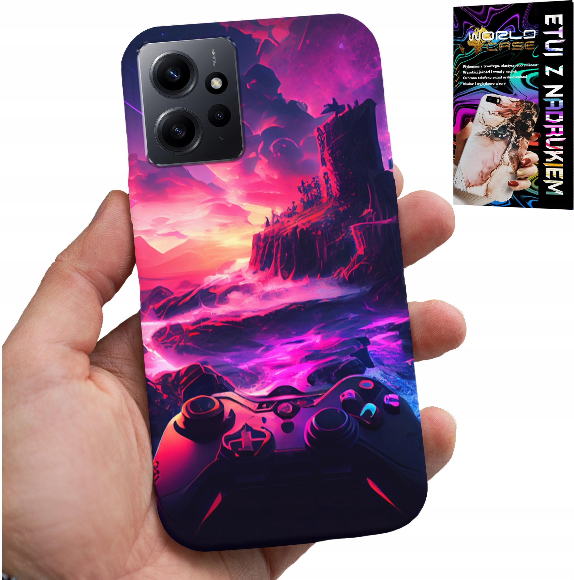 ETUI DO XIAOMI NOTE 12 4G - CASE DLA GRACZA, WZORY Z GIER, PREZENT