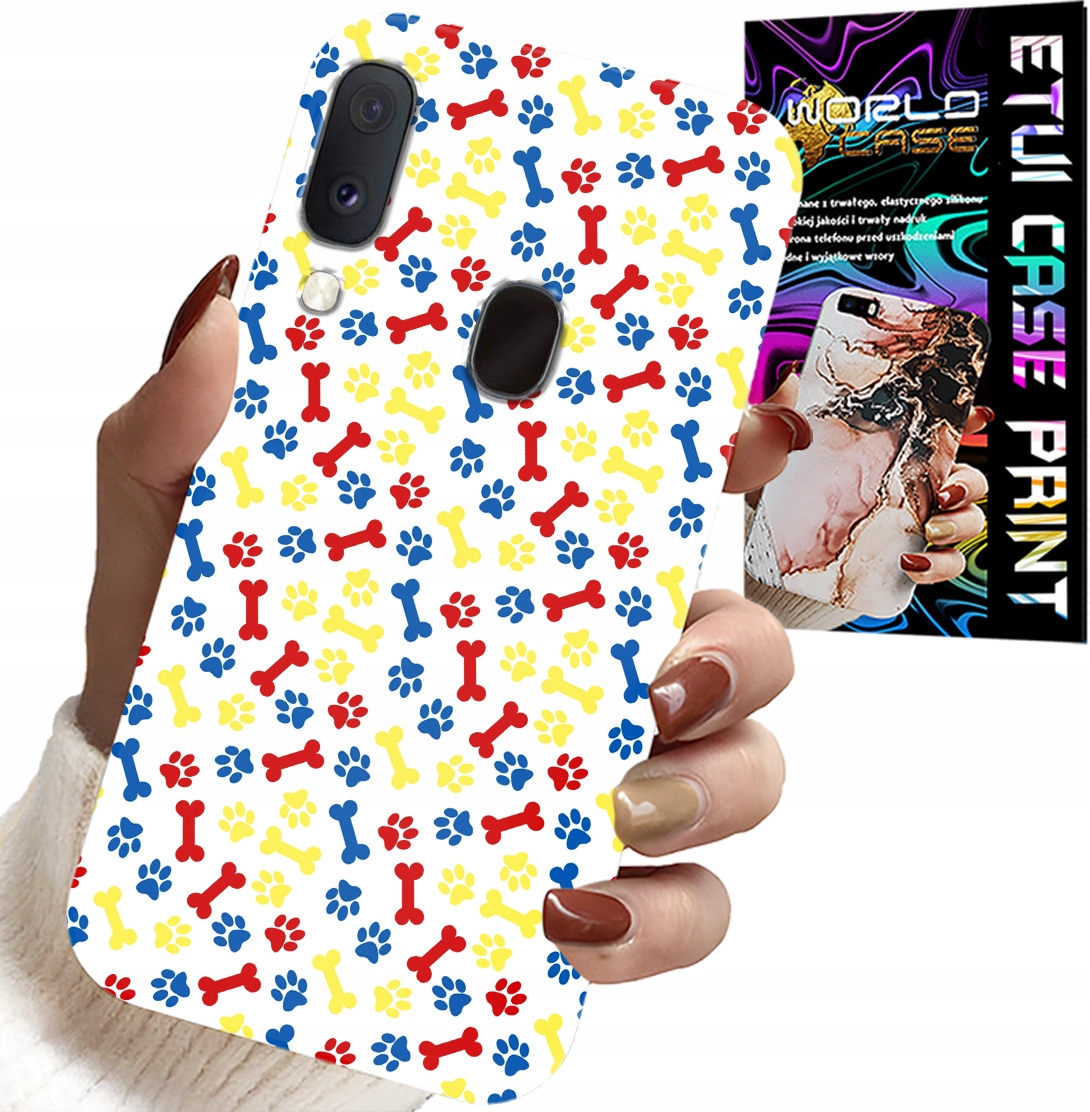 ETUI DO SAMSUNG GALAXY A20E - ŁAPKI KOŚCI PIES PATROL BAJKI + SZKŁO