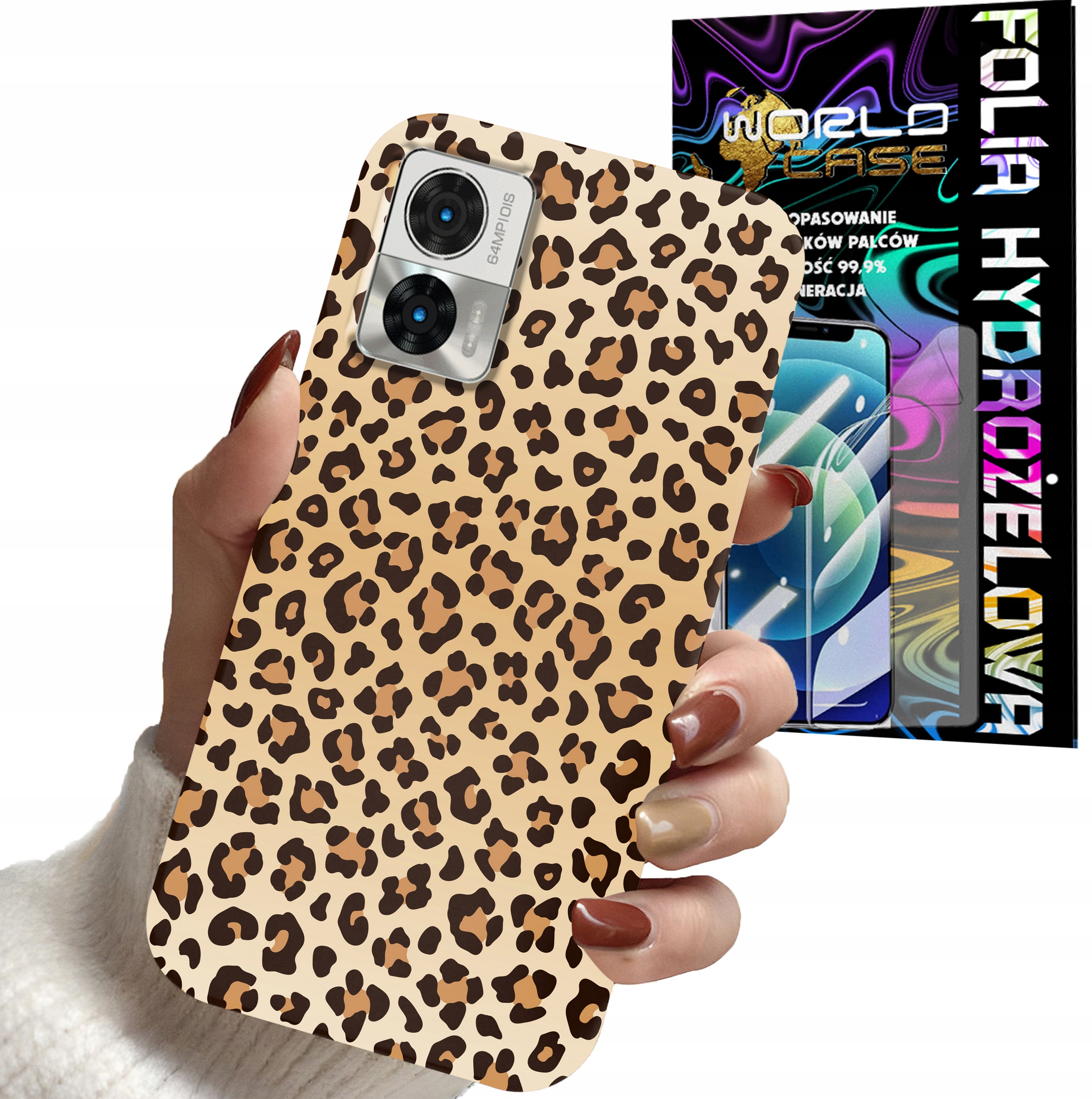 ETUI DO MOTOROLA EDGE 30 NEO / LITE - PANTERKA WZORKI MODNE WZORKI + FOLIA