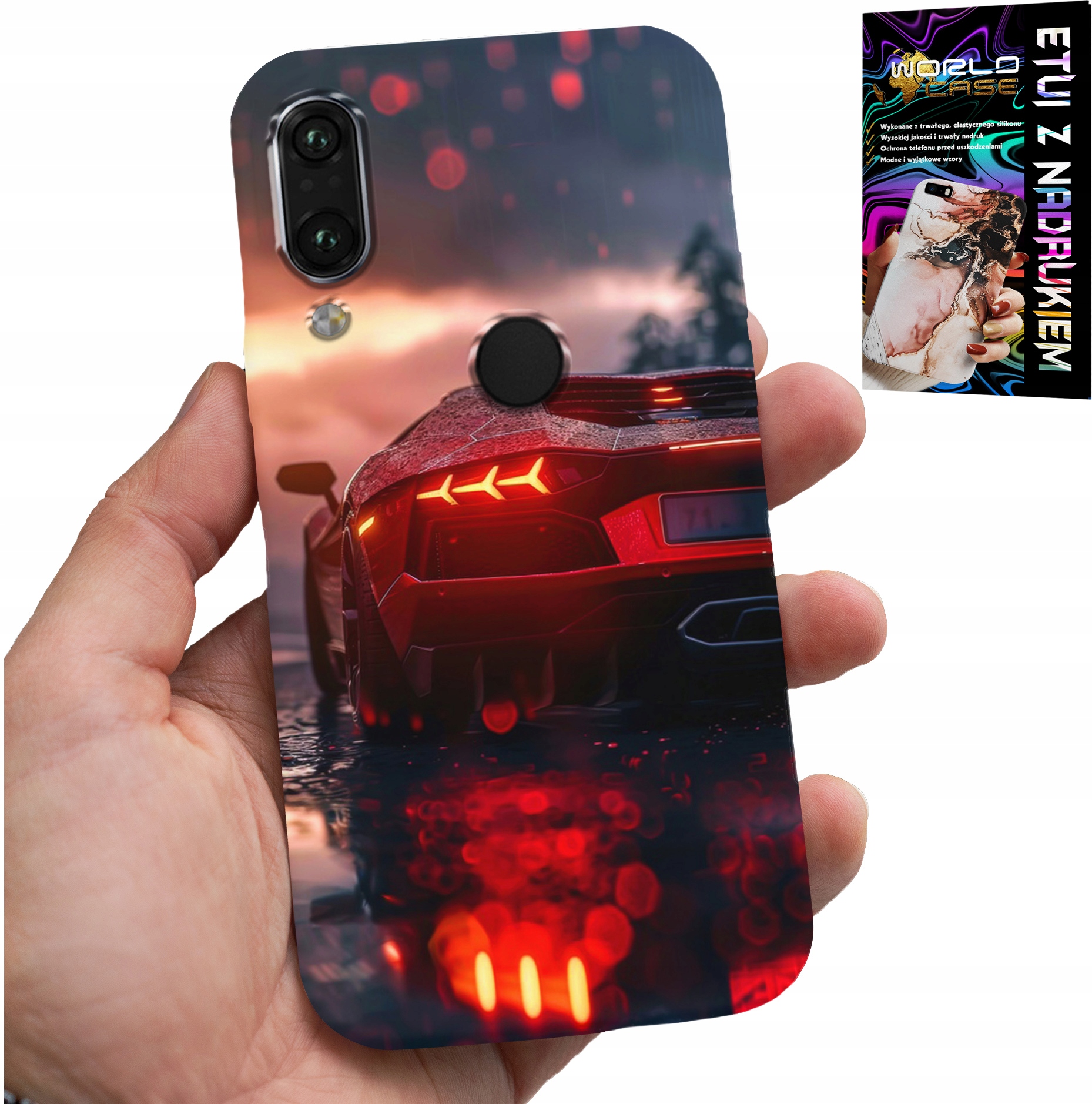 ETUI DO XIAOMI NOTE 7 - LUKSUSOWE SAMOCHODY, MEGA WZORY, OBUDOWA