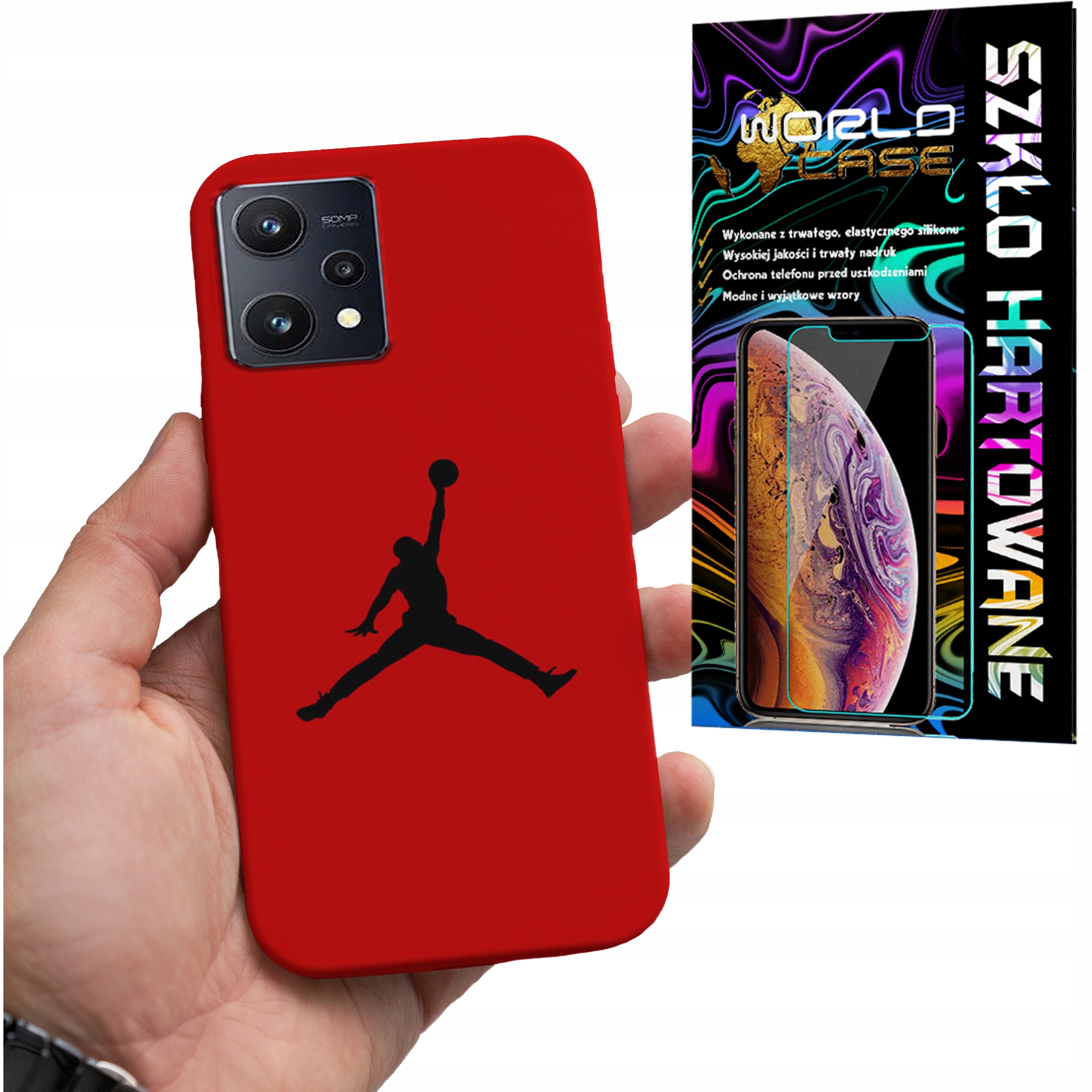 ETUI DO REALME 9 PRO - KOSZYKÓWKA WZORY DLA FANÓW NBA + SZKŁO