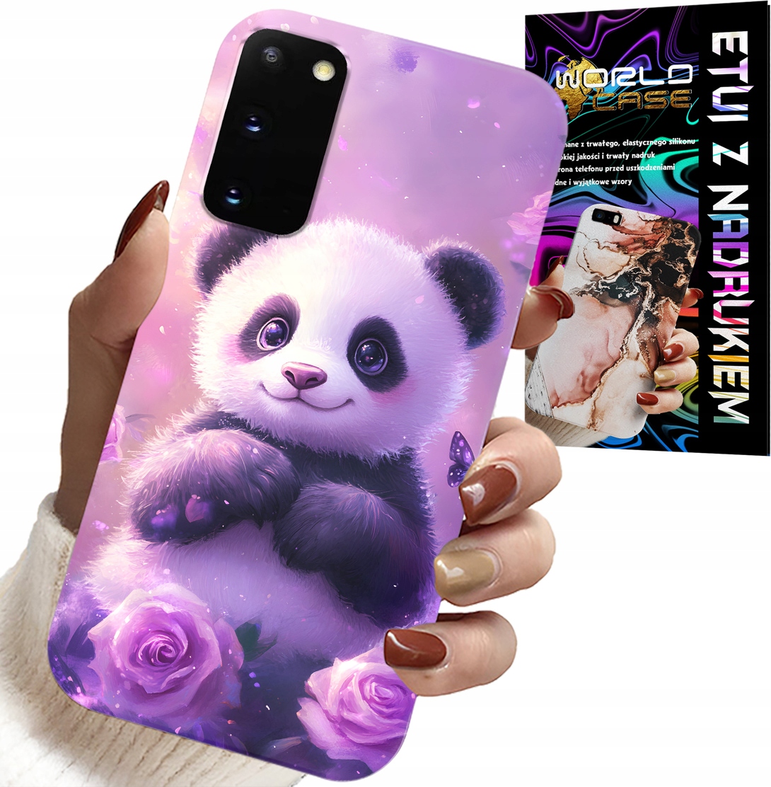 ETUI DO SAMSUNG GALAXY S20 - SŁODKA PANDA WZORY DLA DZIECI + FOLIA