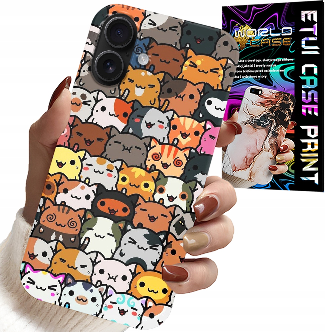 ETUI DO IPHONE 16 - PLECKI W SŁODKIE KOTKI, KOTY, OBUDOWA