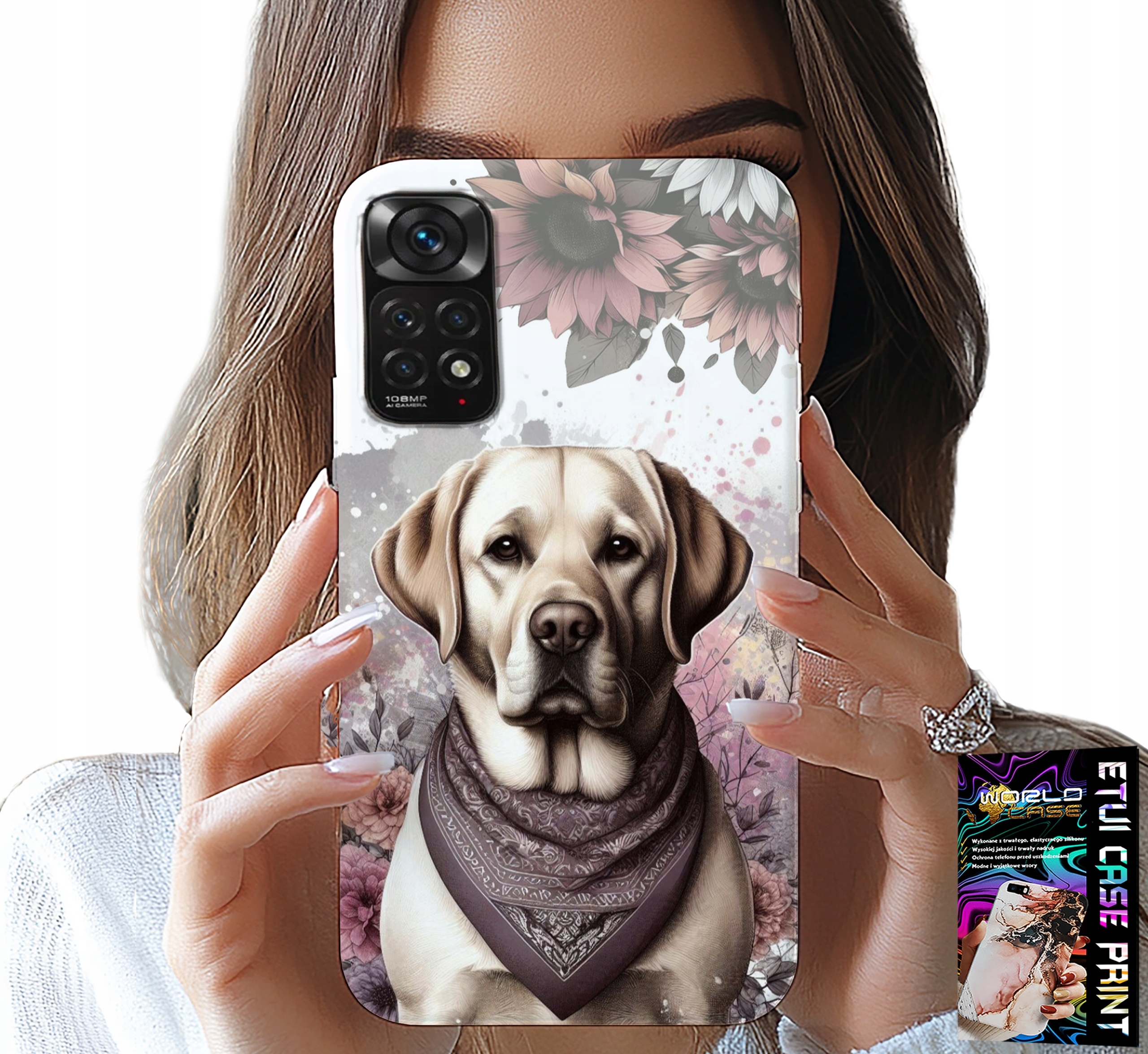ETUI DO XIAOMI NOTE 11 PRO - PIESEK PIESKI HUSKY PSIE WZORY + SZKŁO